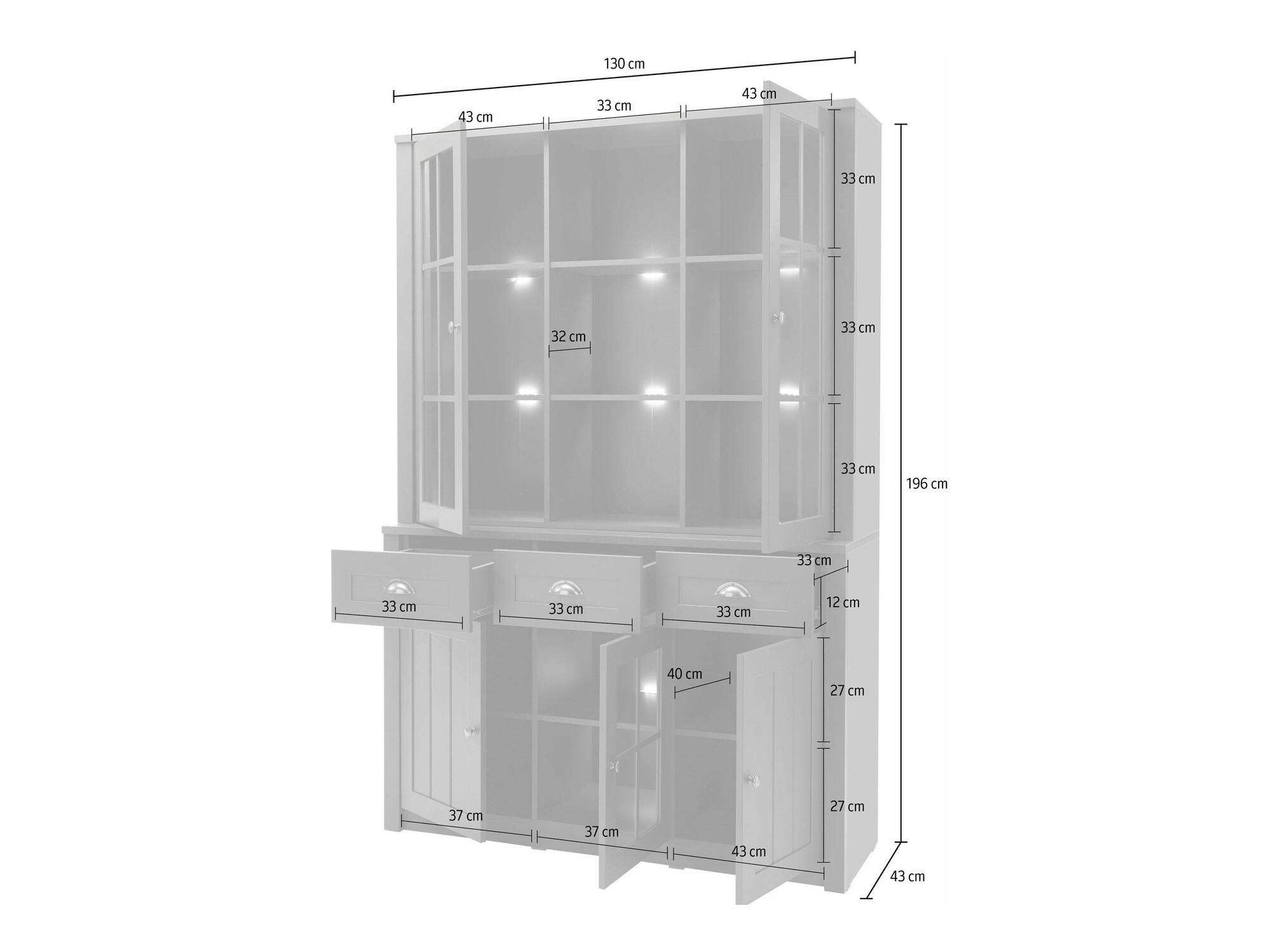 Boekenkast Evalira 113