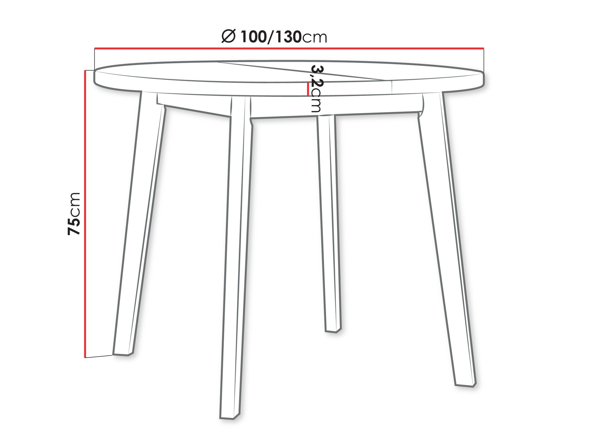 Tafel Victorville 358 (Artisan eiken + Wit)