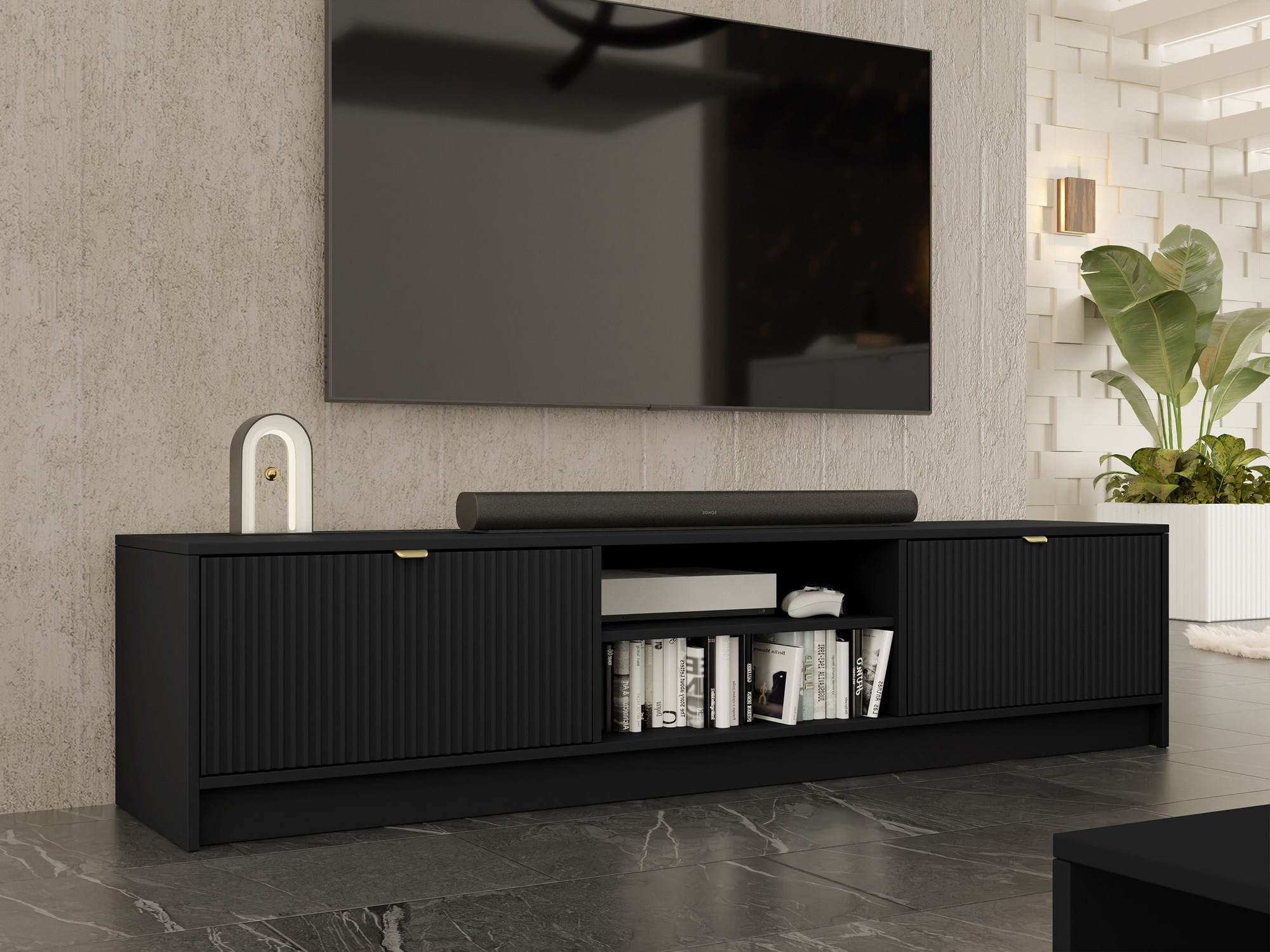 TV-meubel Comfivo Papilio I (Zwart)