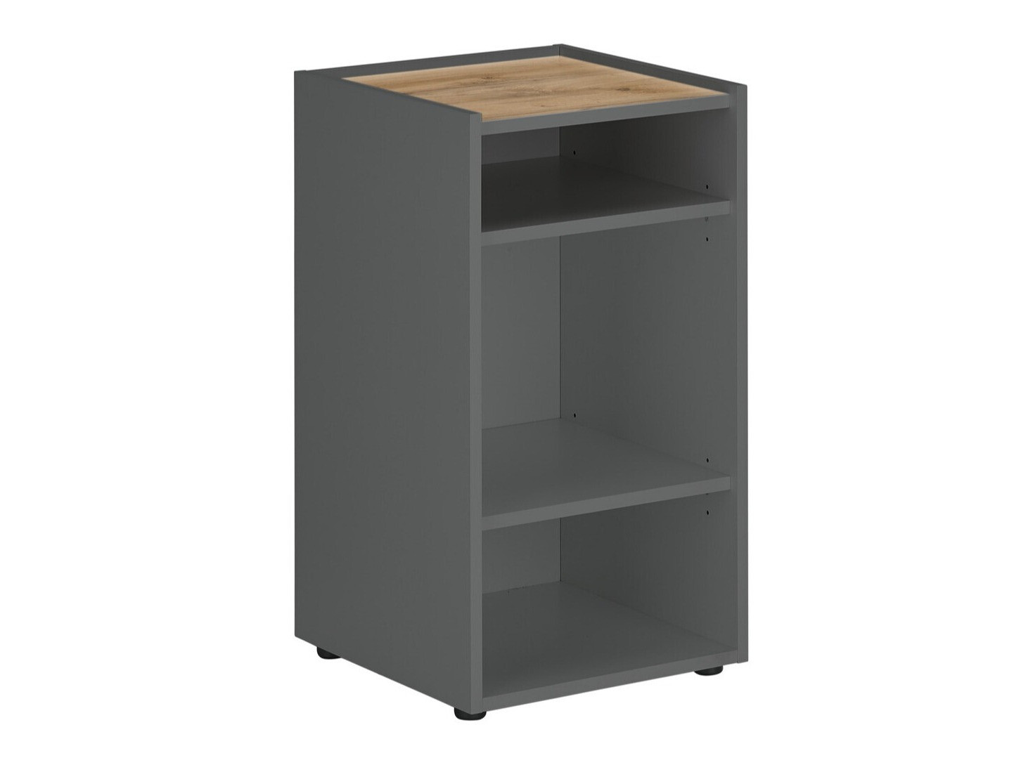 Boekenkast Elbsori 149 (Antraciet + Wotan eik)