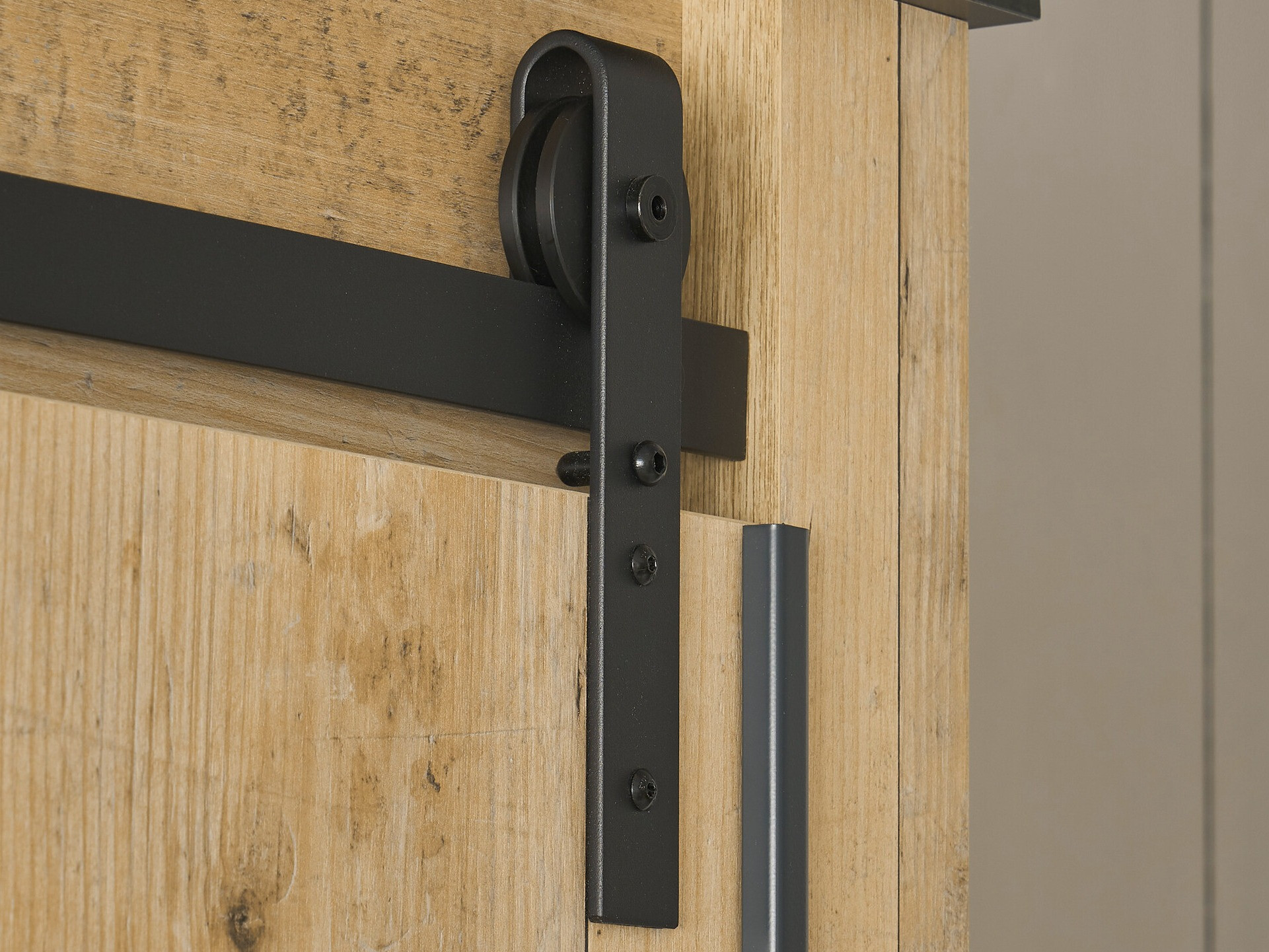 Kledingkast Cirtale 107 (Antraciet + Verouderd hout)