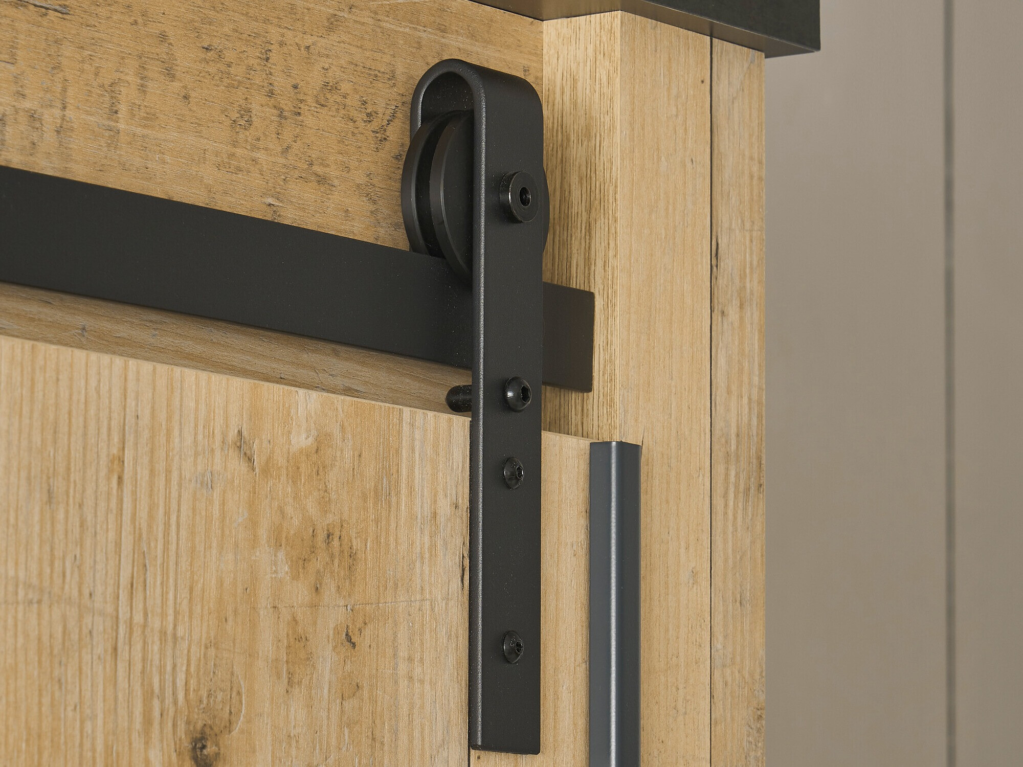 Kledingkast Cirtale 108 (Antraciet + Verouderd hout)