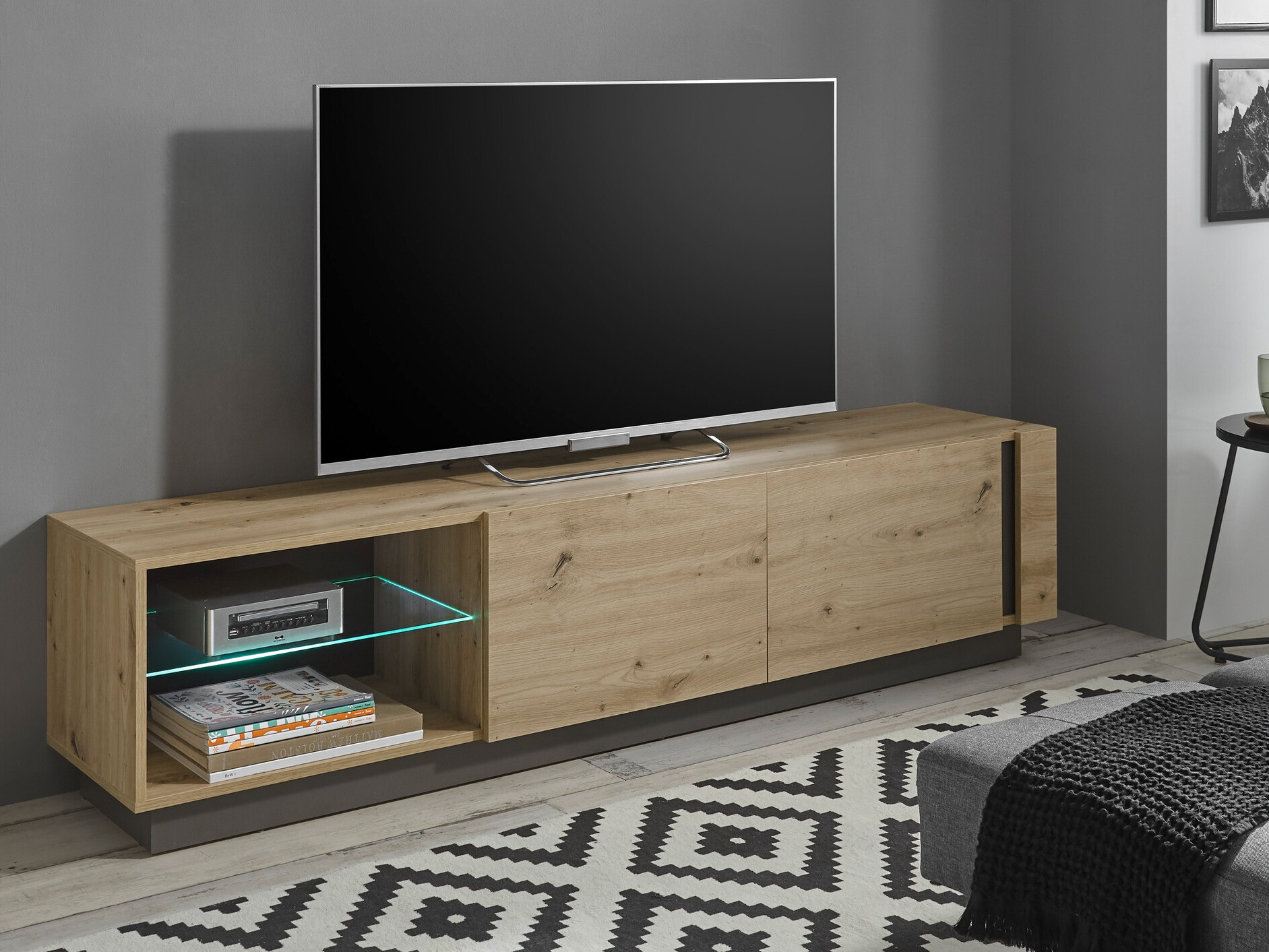 TV-meubel Veropho 103 (Artisan eiken + Grafiet)