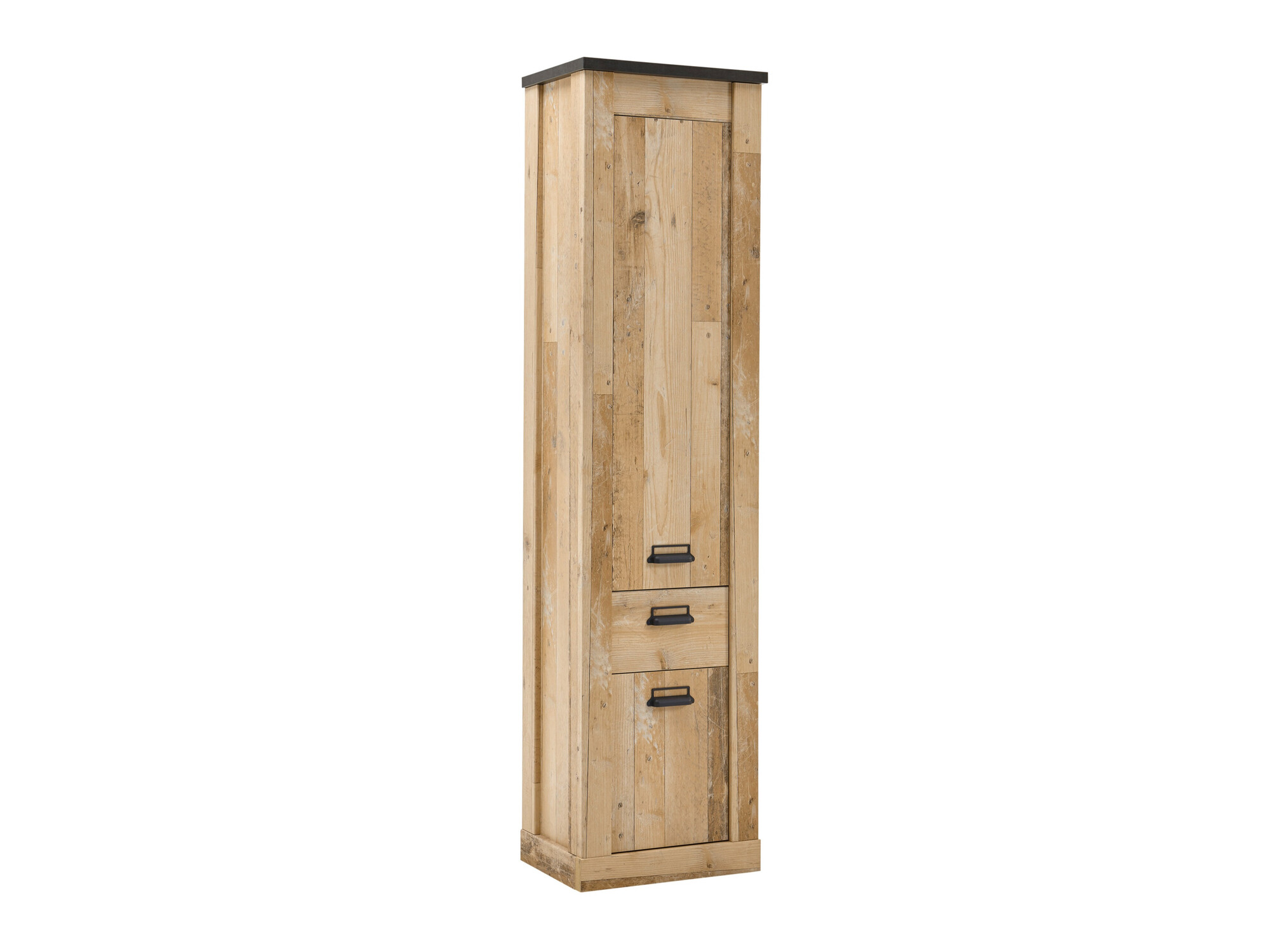 Boekenkast Cirtale 115 (Antraciet + Verouderd hout)
