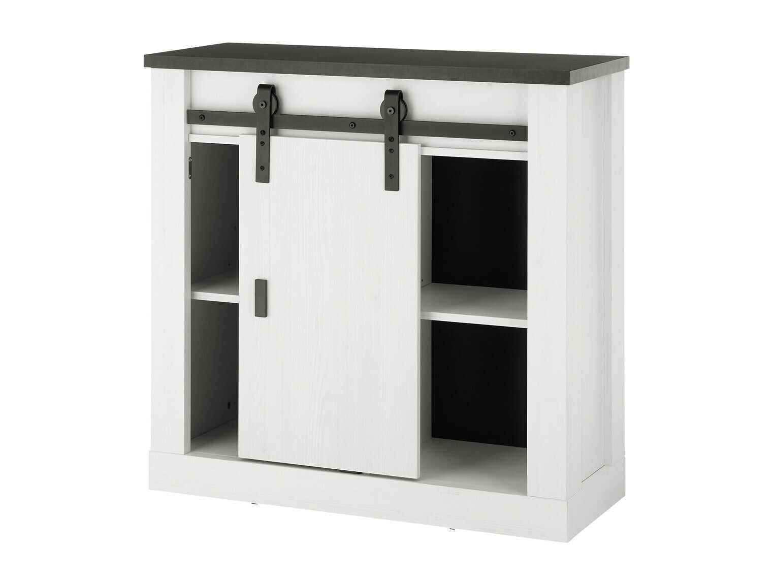 Dressoir Cirtale 119 (Gebleekt grenen + Antraciet)