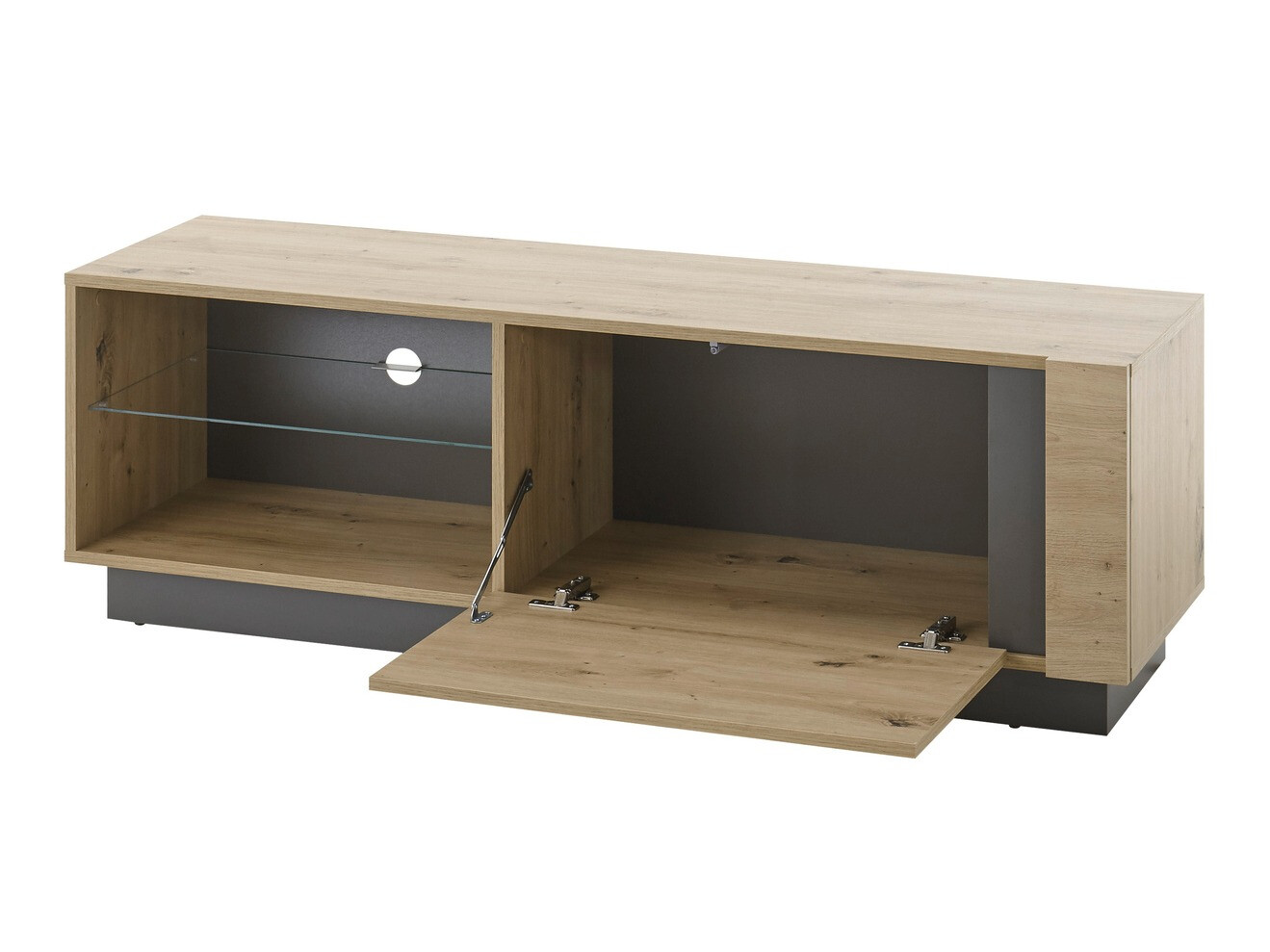 Woonkamerset Veropho 110 (Artisan eiken + Grafiet)