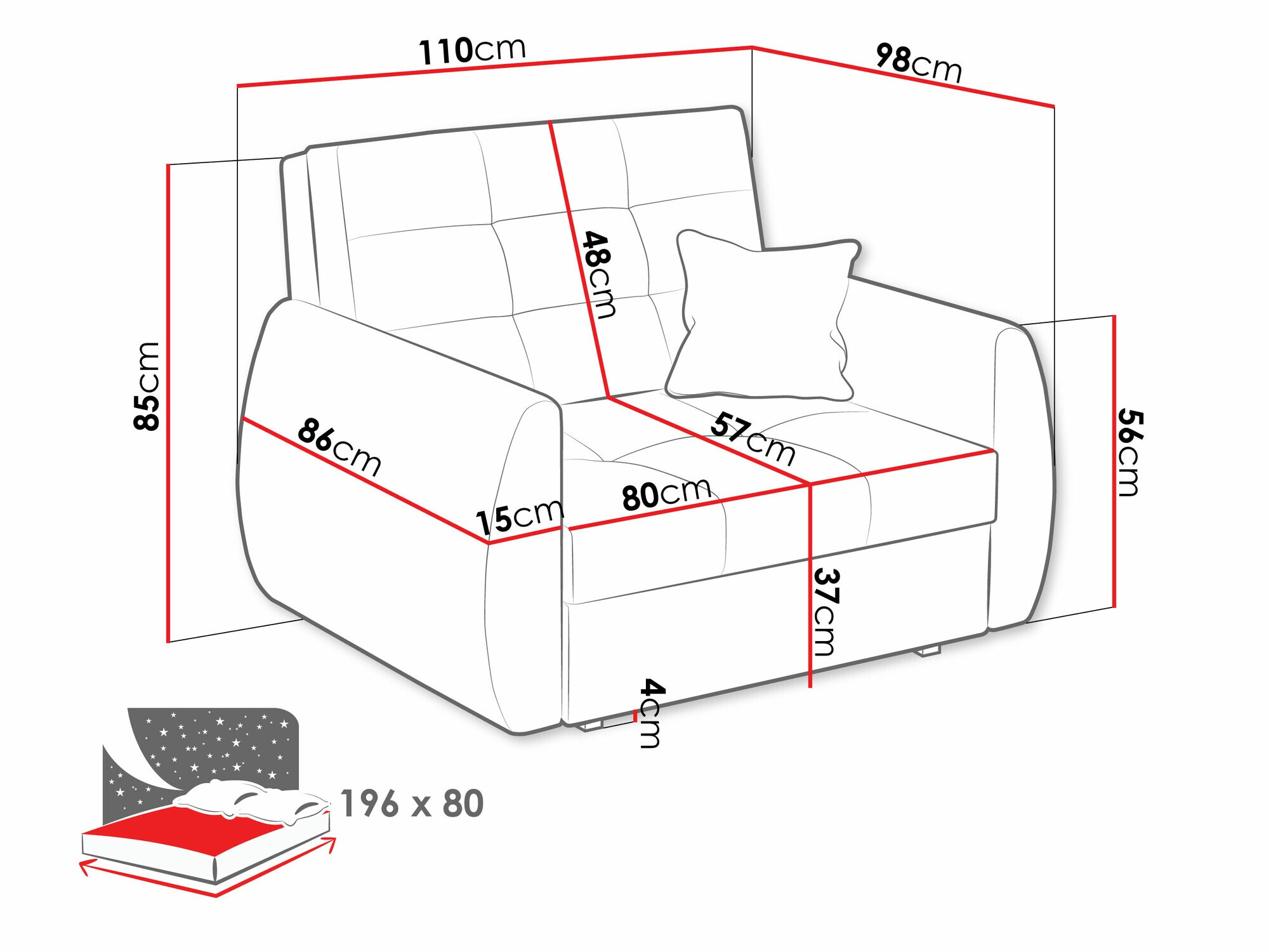 Fauteuil Columbus 213 (Aragon 03)