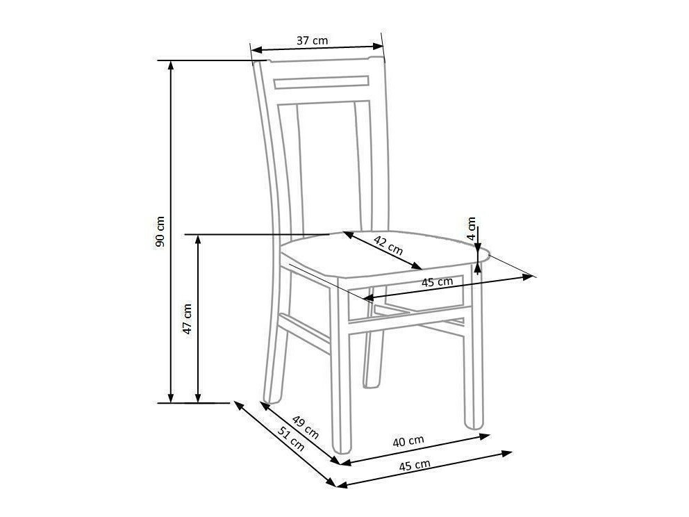 Stoel Houston 550 (Wit + Donkergrijs)