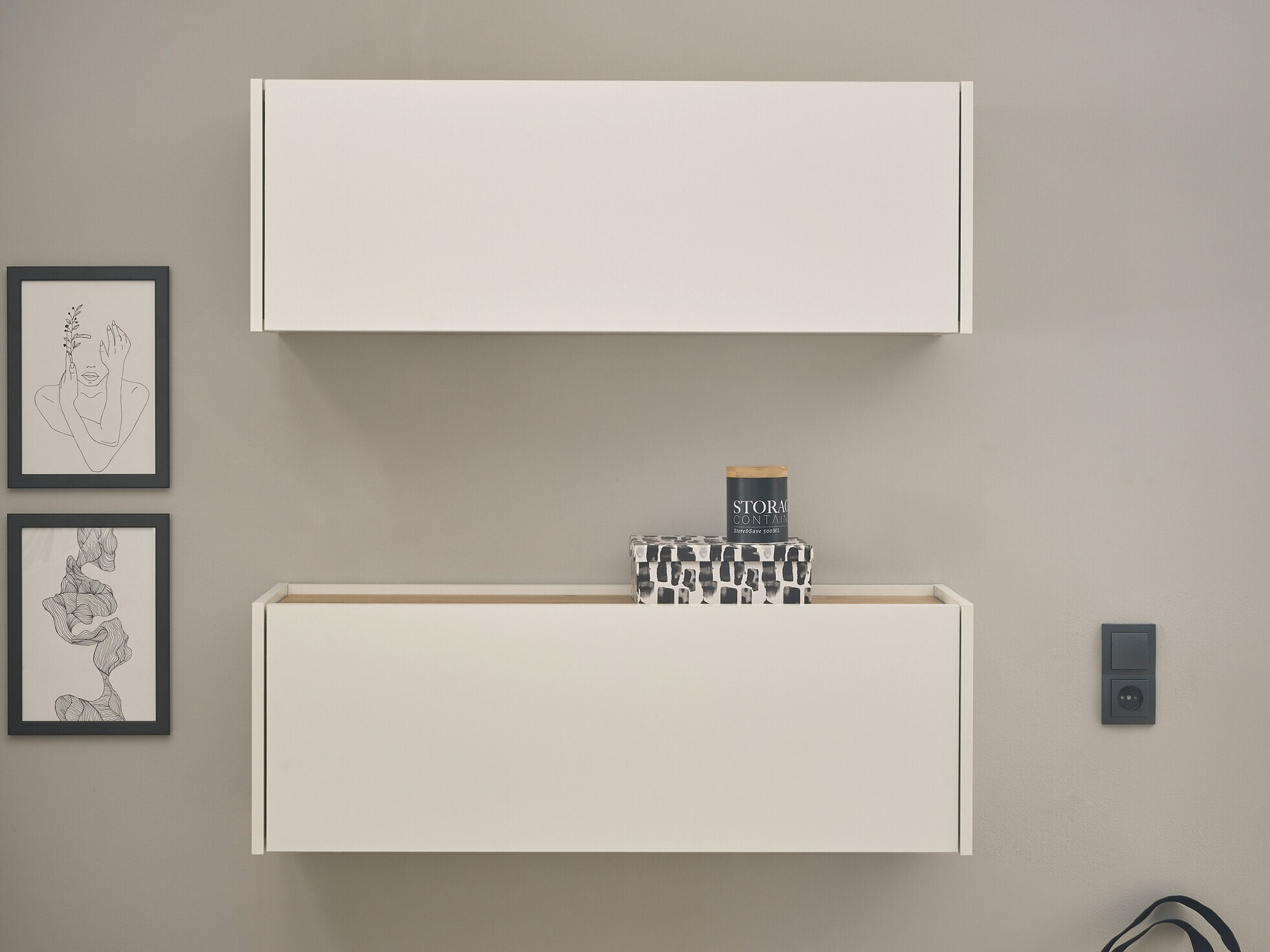 Thuiskantoorset Elbsori 158 (Wit + Wotan eik)