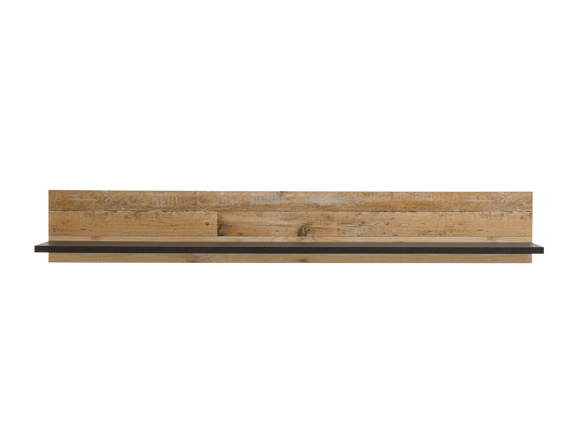 Wandplank Cirtale 120 (Antraciet + Verouderd hout)