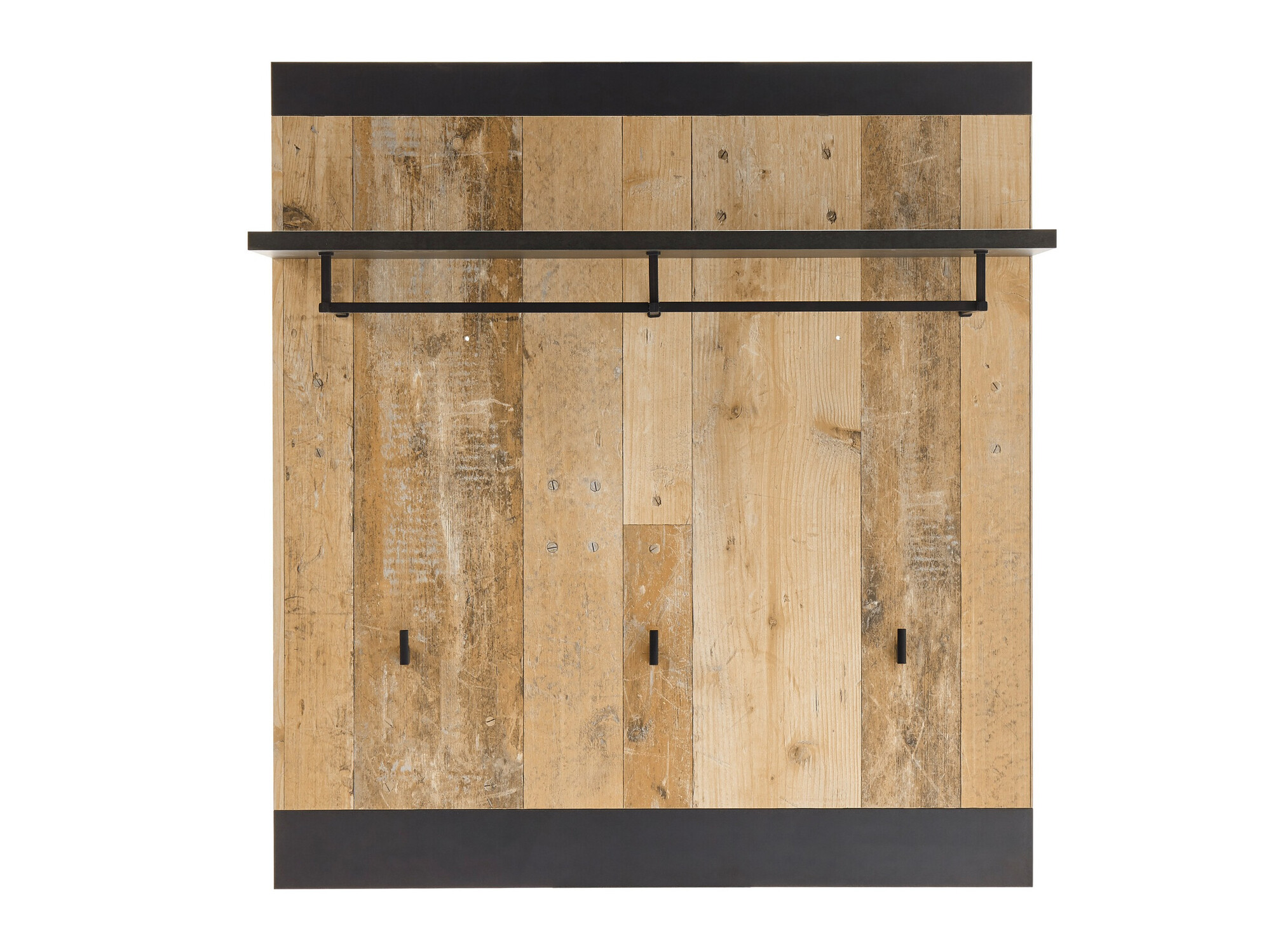 Kapstok Cirtale 126 (Antraciet + Verouderd hout)