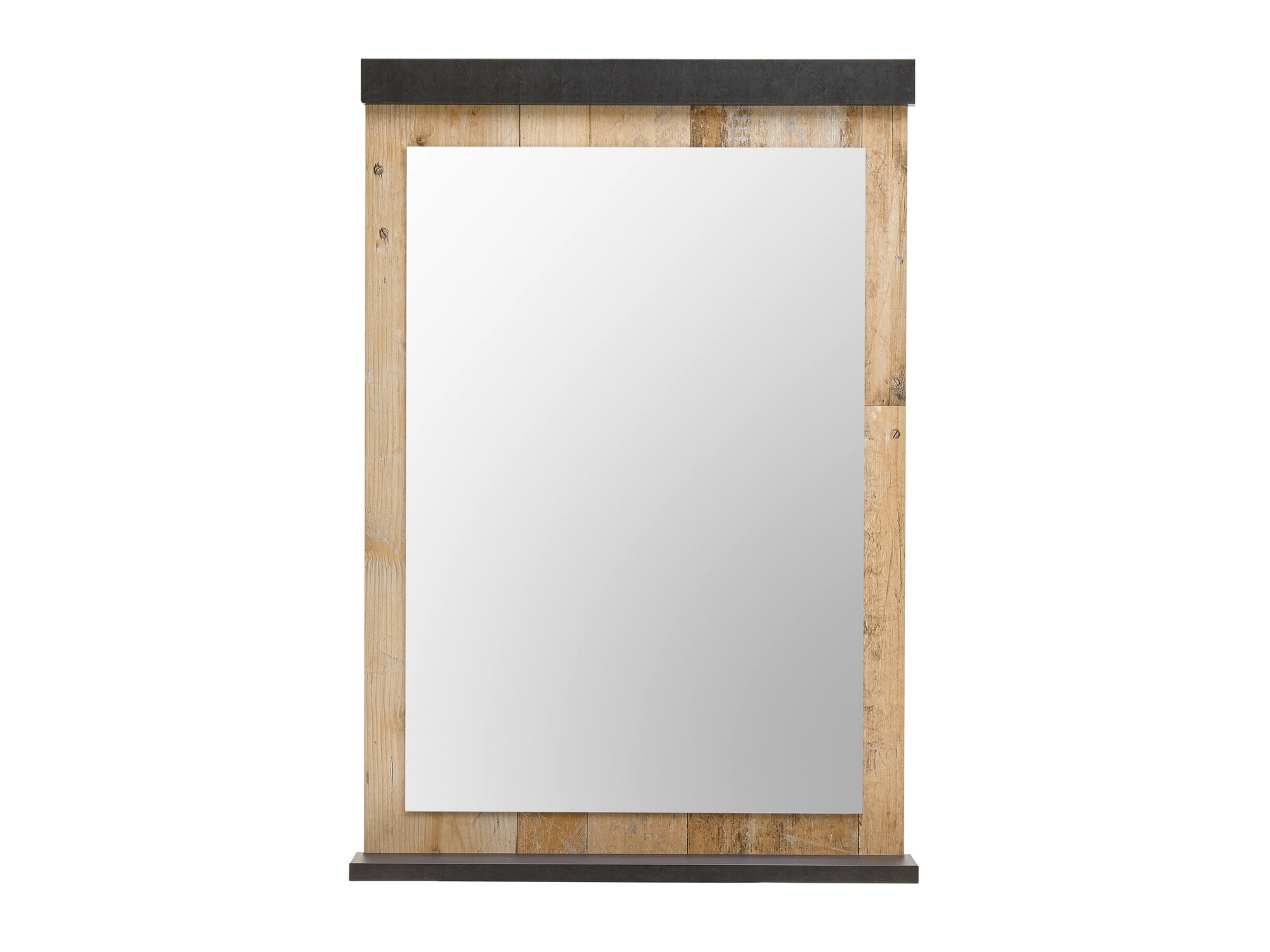 Spiegel Cirtale 127 (Antraciet + Verouderd hout)