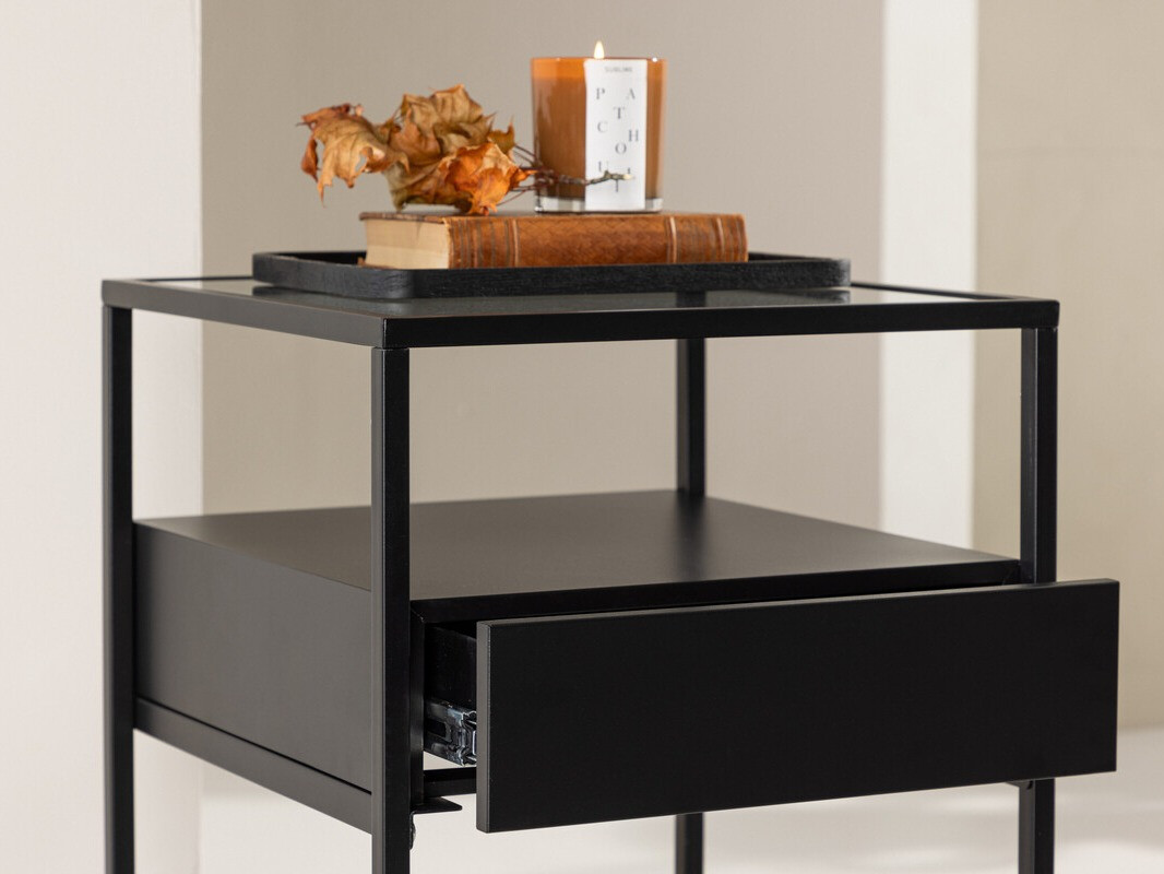 Bijzettafel Dallas 4367 (Zwart)