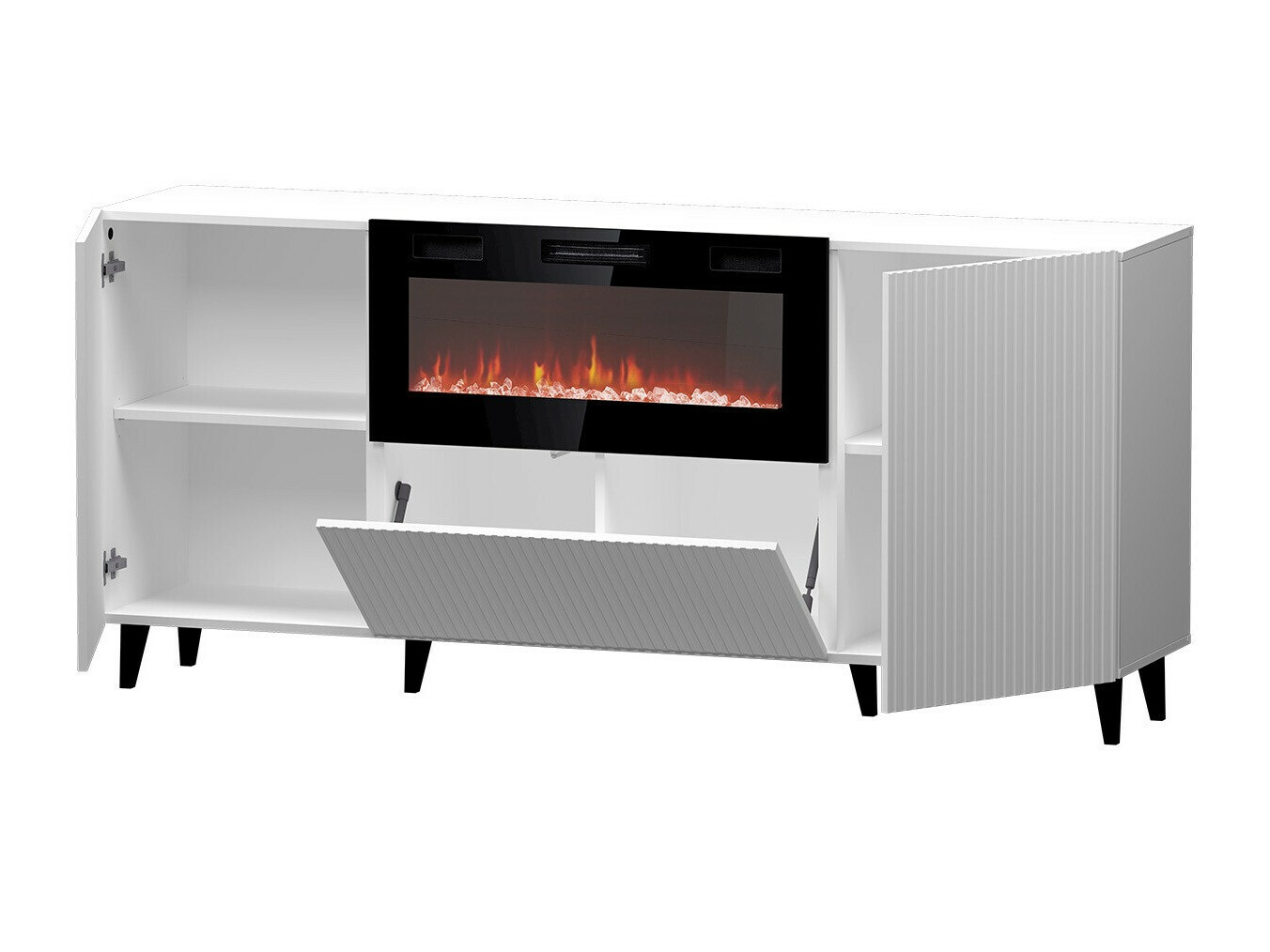 Dressoir Dicto I (Zwart + Gouden)