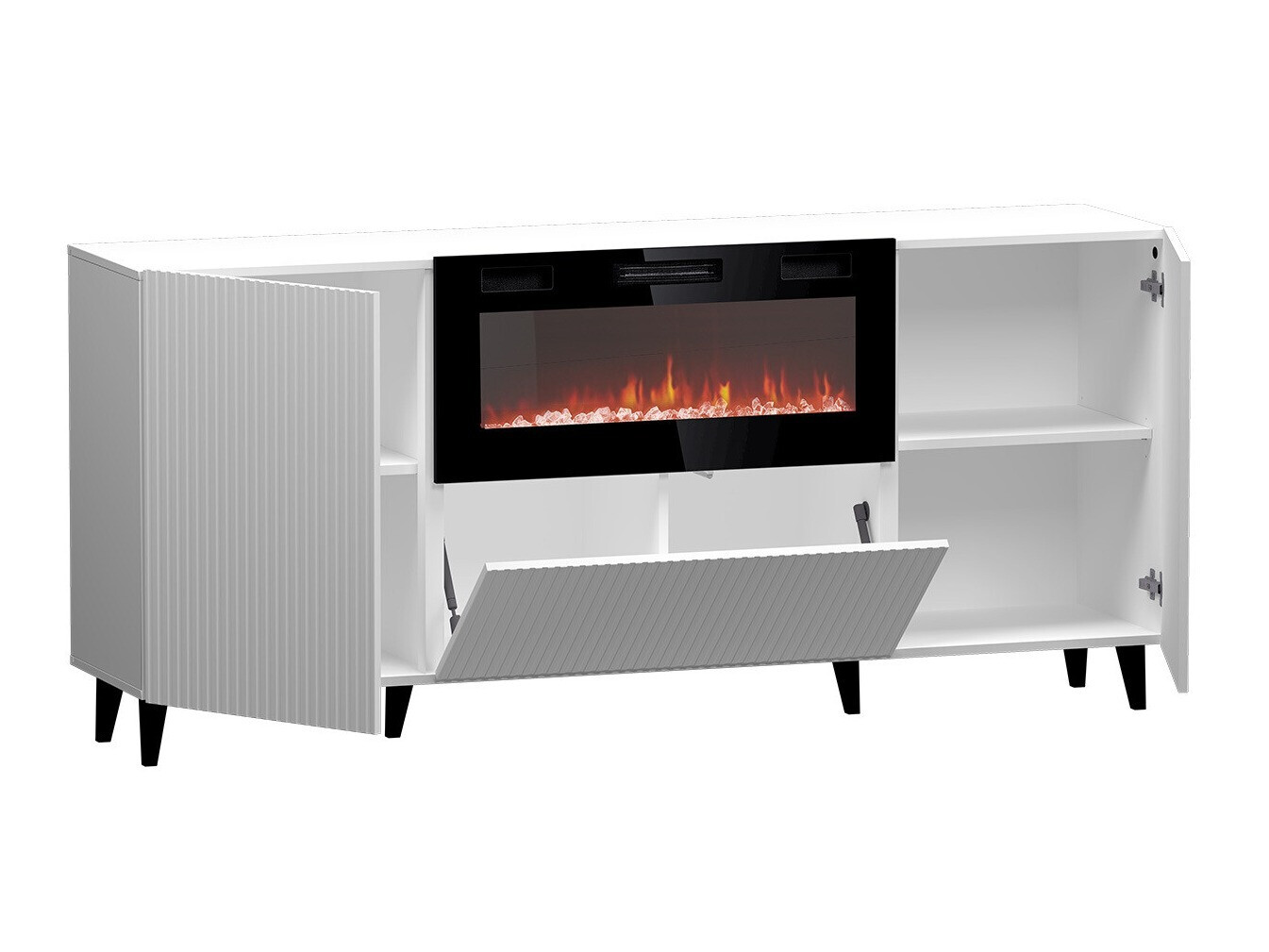 Dressoir Levmari 104 (Zwart + Gouden)