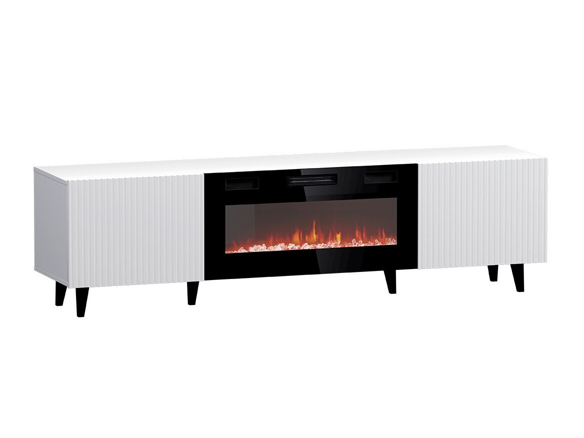 TV-meubel Levmari 106 (Wit + Zwart)