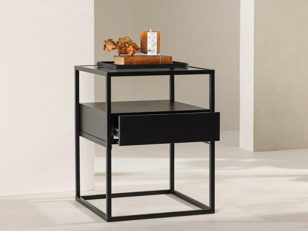 Bijzettafel Dallas 4367 (Zwart)