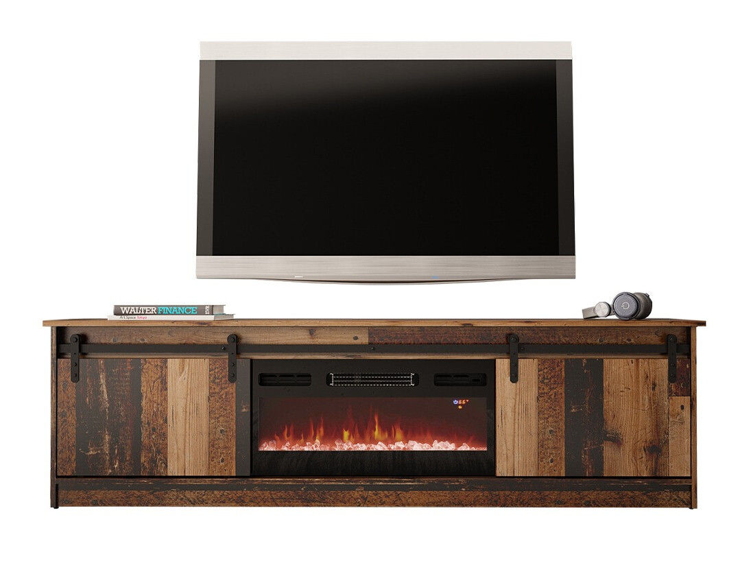 TV-meubel Charlotte 165 (Verouderd hout)