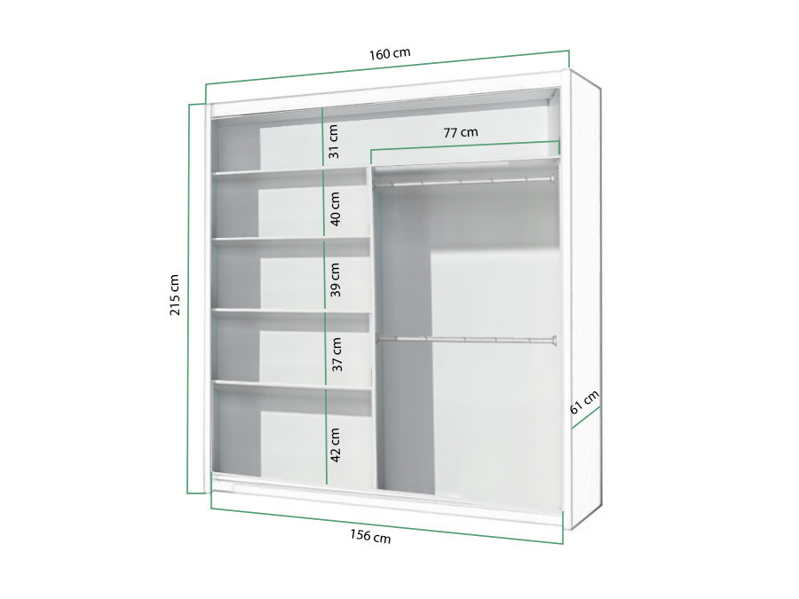Kledingkast Honolulu 236