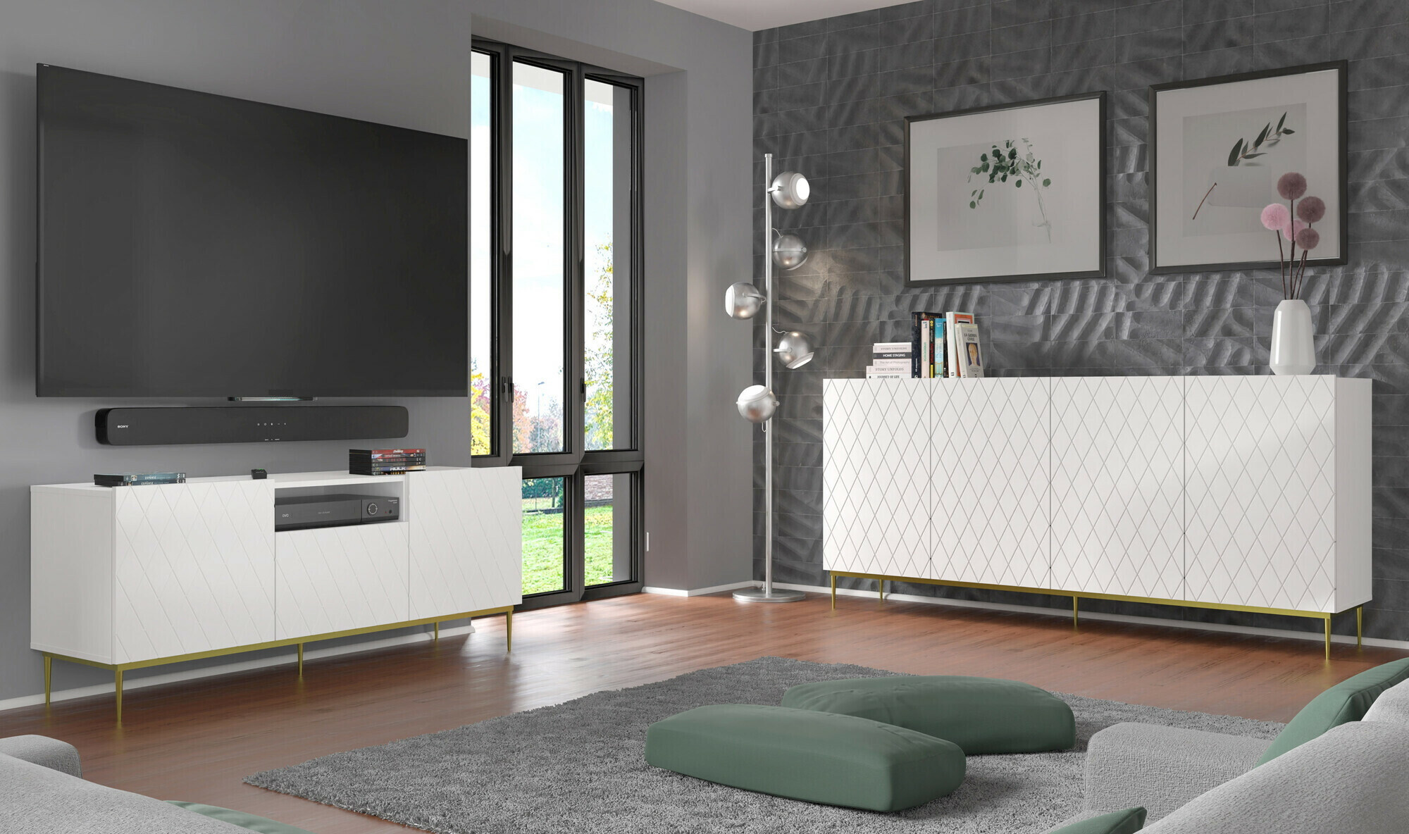 TV-meubel Melmoro 100 (Wit)