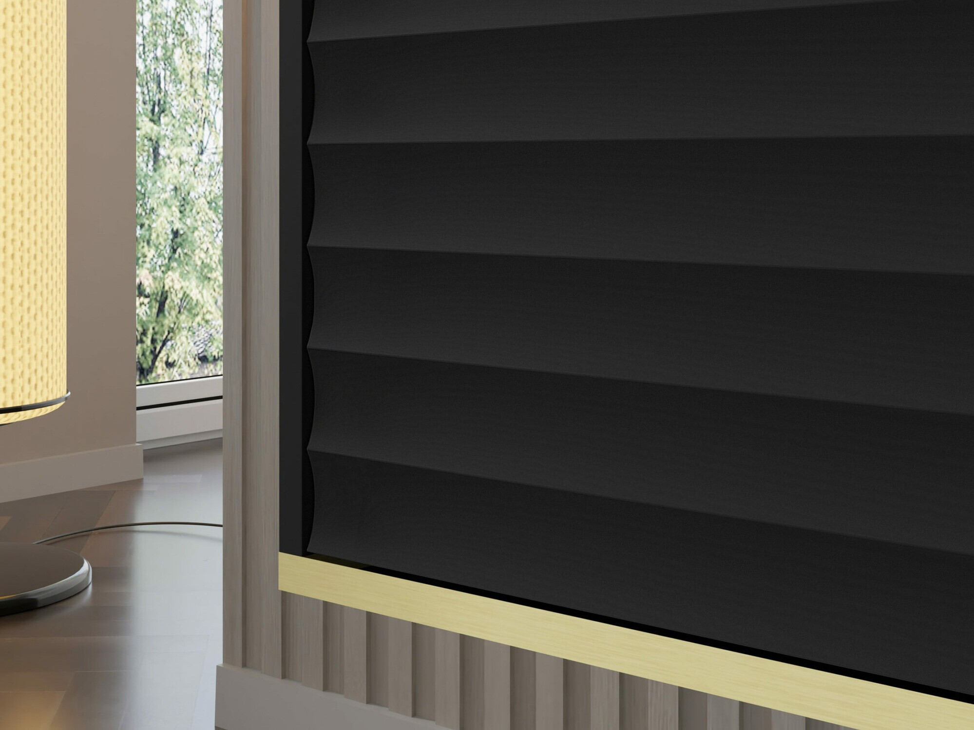 TV-meubel Buffalo 101 (Zwart + Gouden)