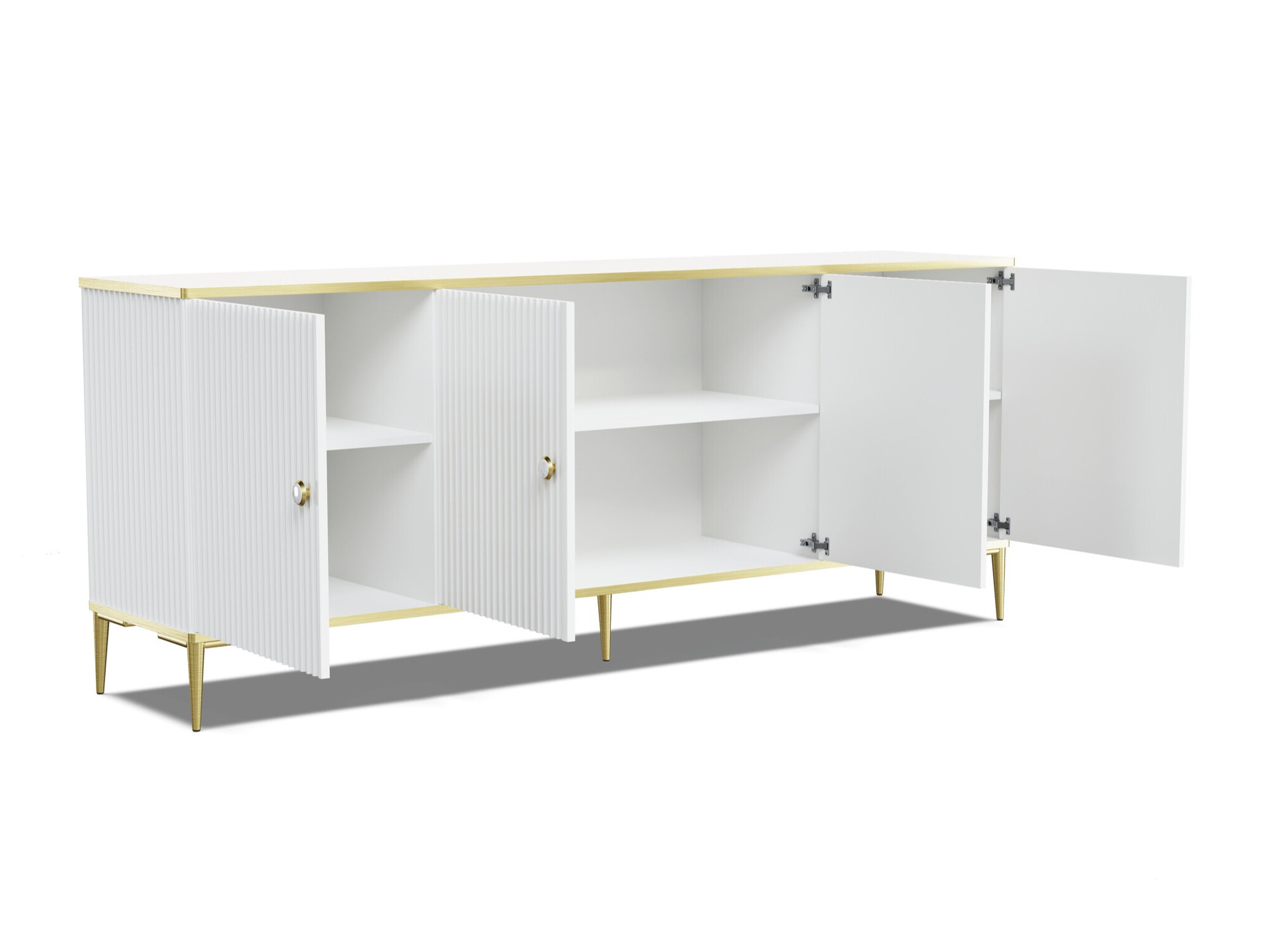 Dressoir Romciro 101 (Wit + Gouden)