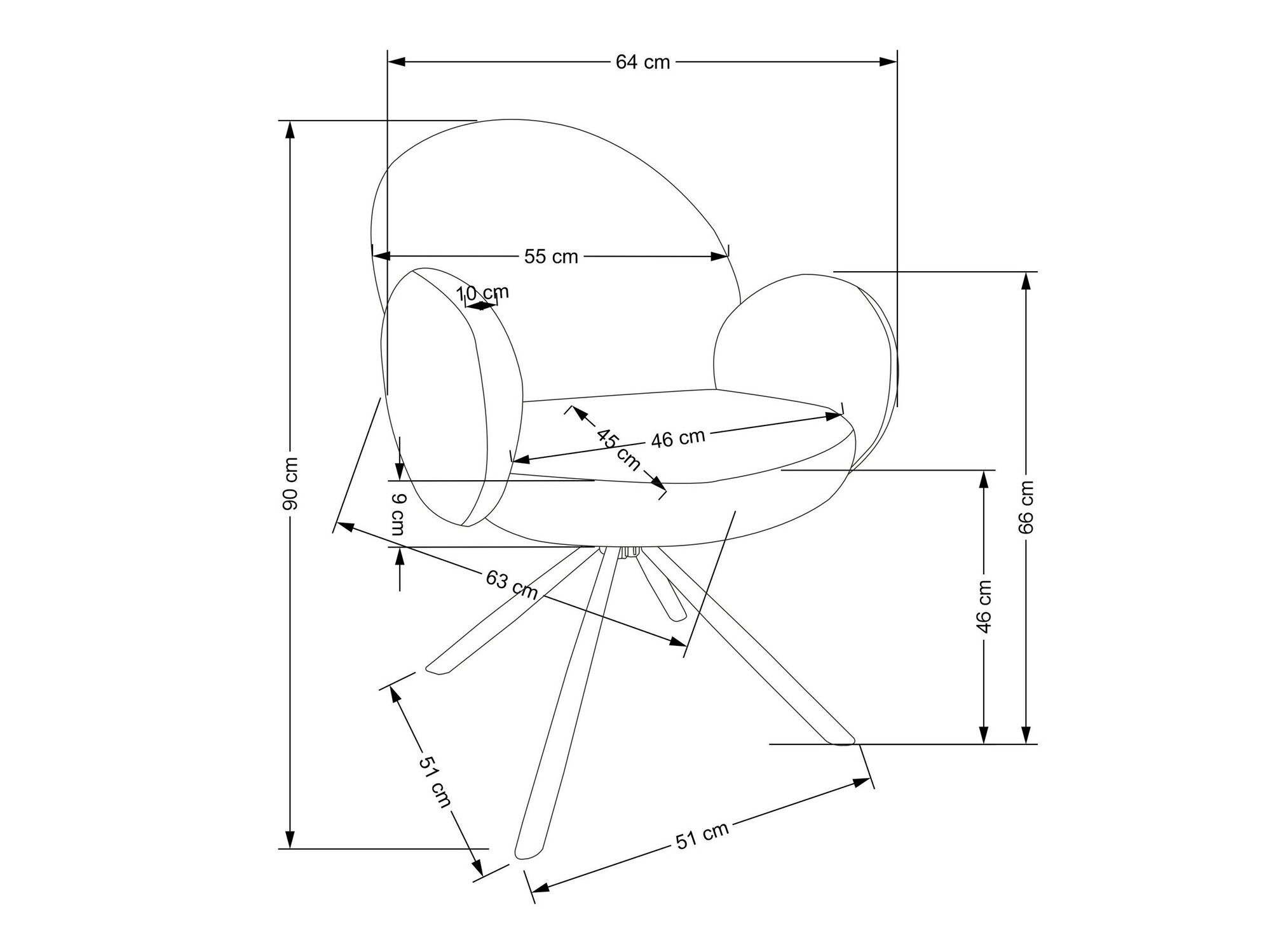 Stoel Houston 1527 (Cappuccino + Zwart)