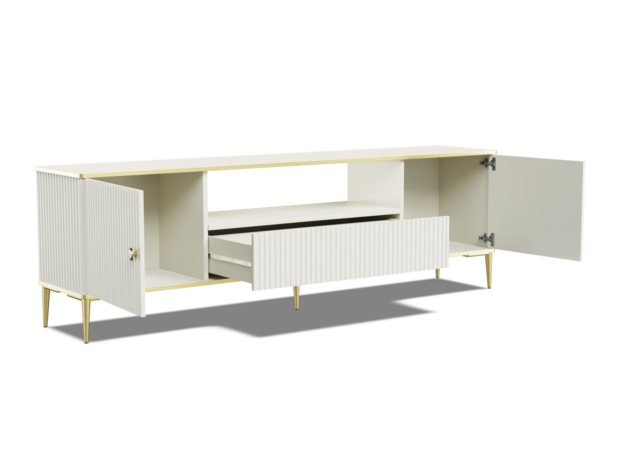 TV-meubel Romciro 100 (Kasjmier + Gouden)