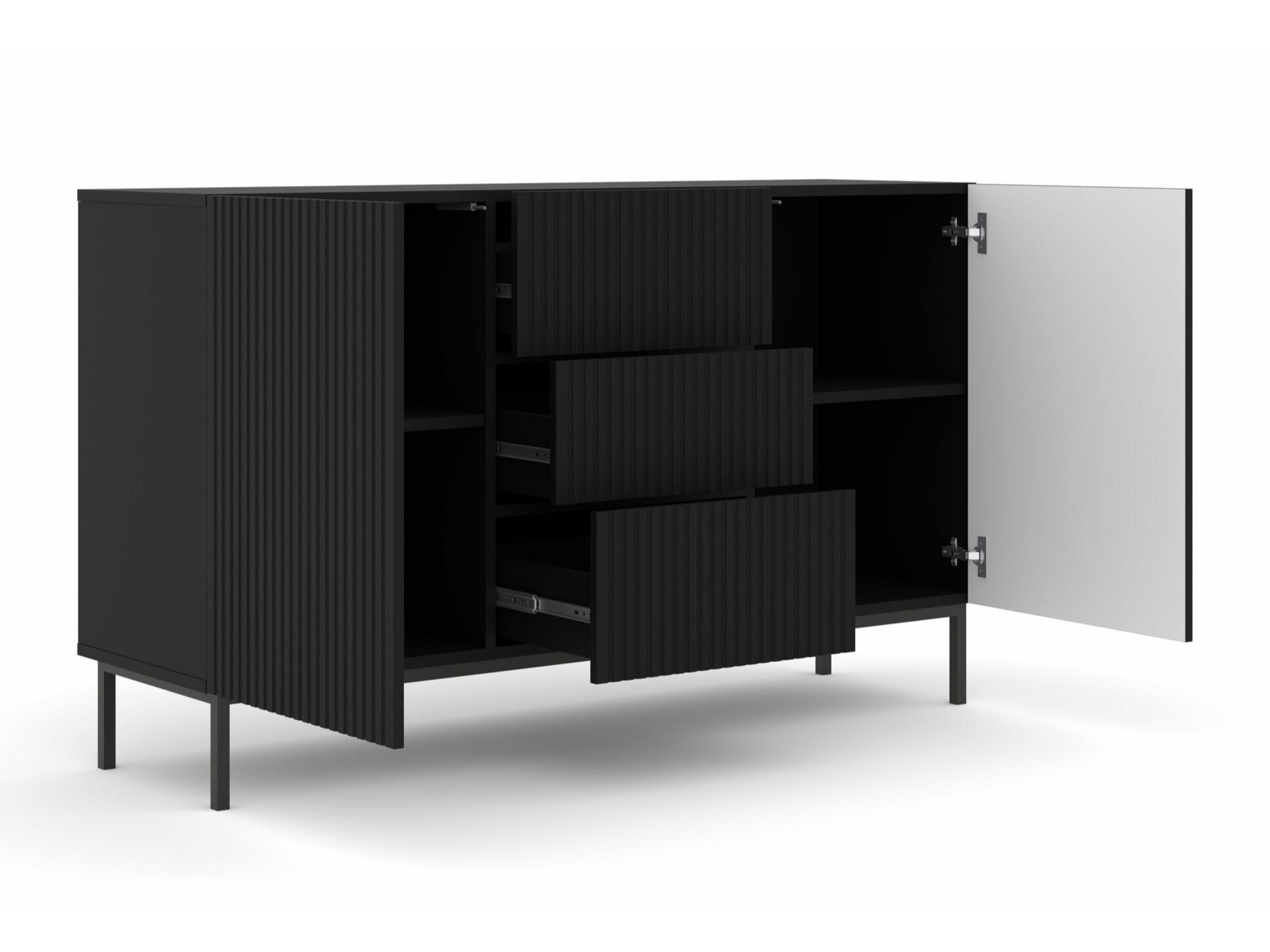 Ladekast Mirmaro 100 (Zwart)