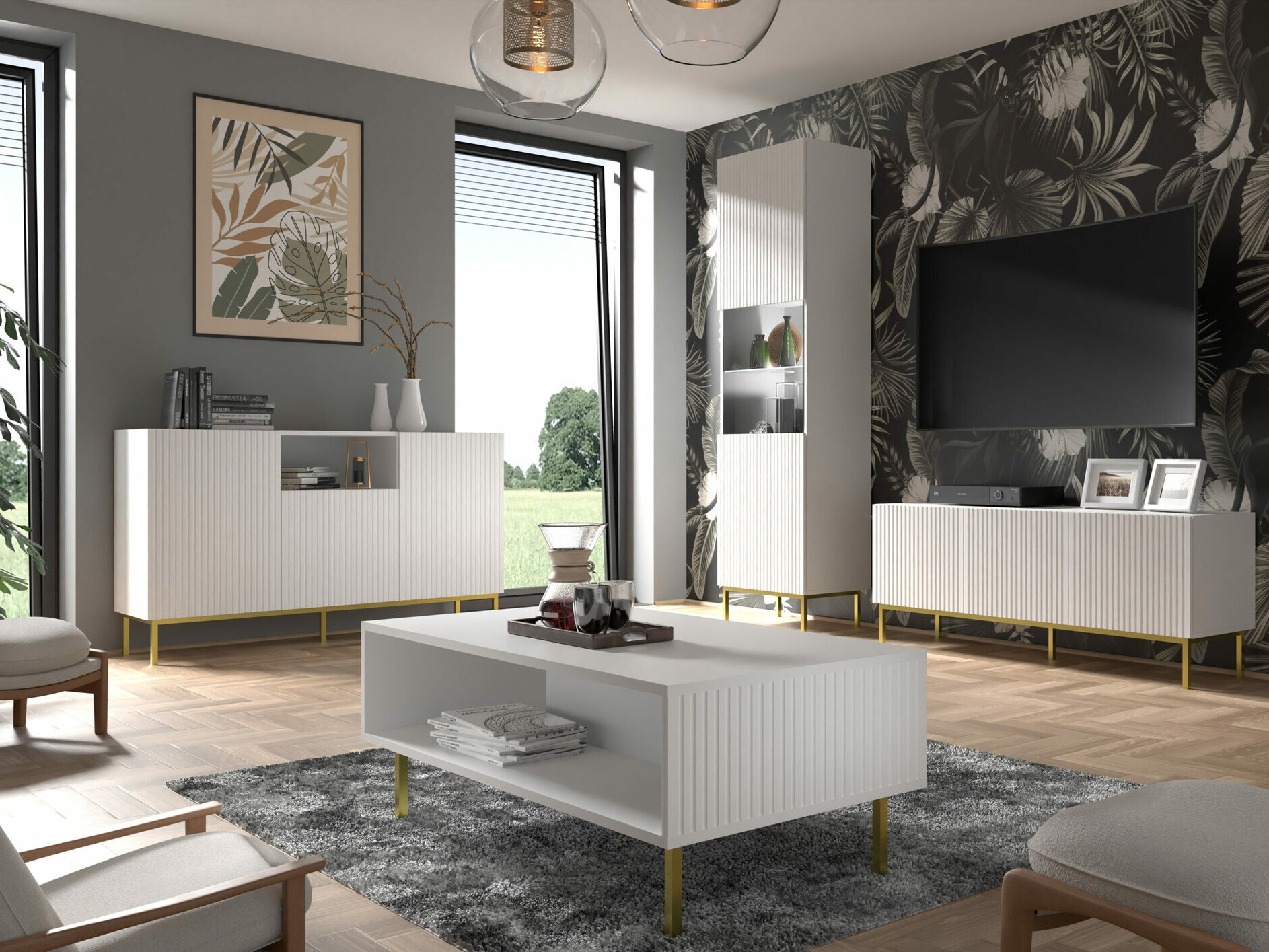 TV-meubel Mirmaro 102 (Wit)