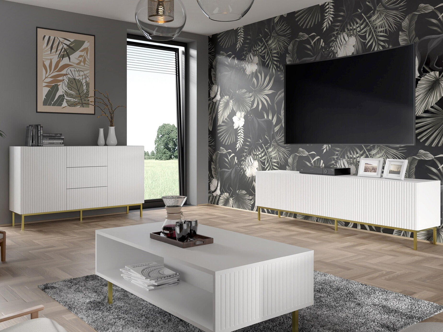 TV-meubel Mirmaro 103 (Wit)