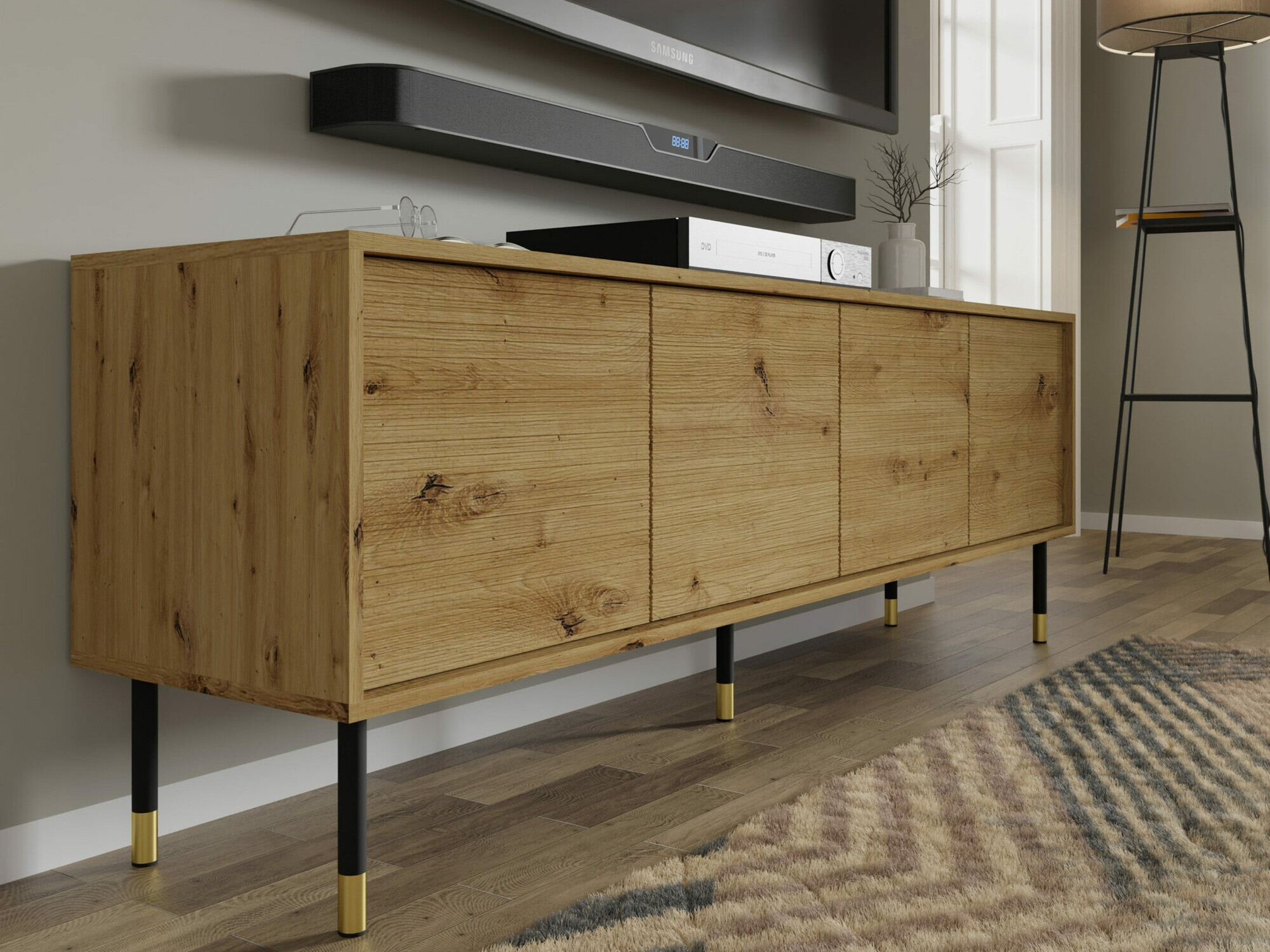 TV-meubel Romtole 100 (Artisan eiken)