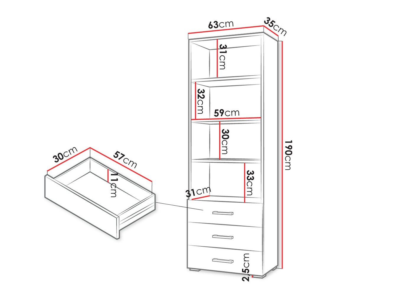 Boekenkast Comfivo Casus