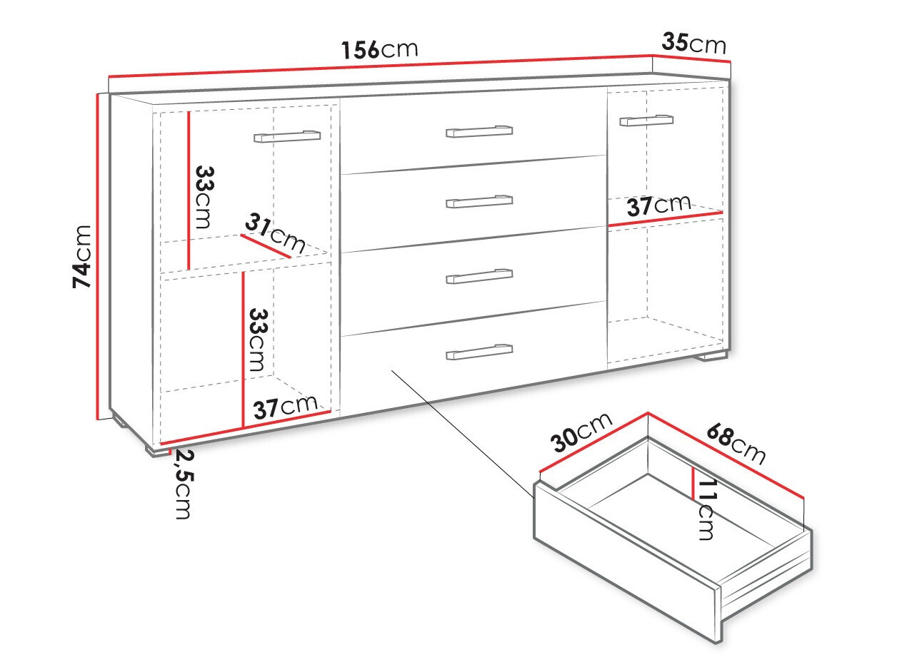 Ladekast Comfivo Etrtale 100
