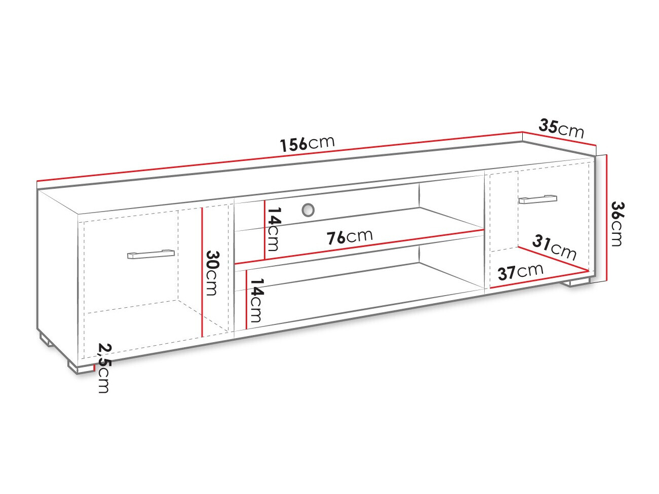 TV-meubel Comfivo Casus