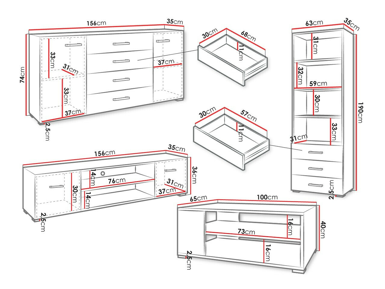 Woonkamerset Comfivo Etrtale 106