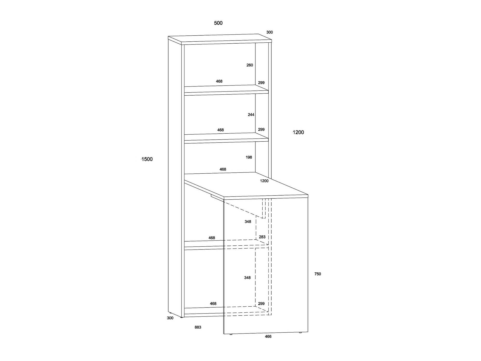 Bureau Buffalo 111 (Artisan eiken)