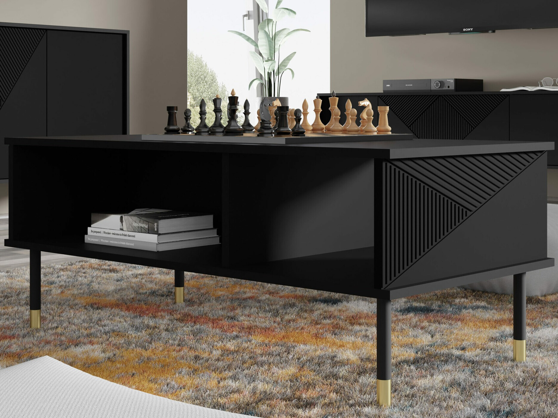 Salontafel Teopha 102 (Zwart)