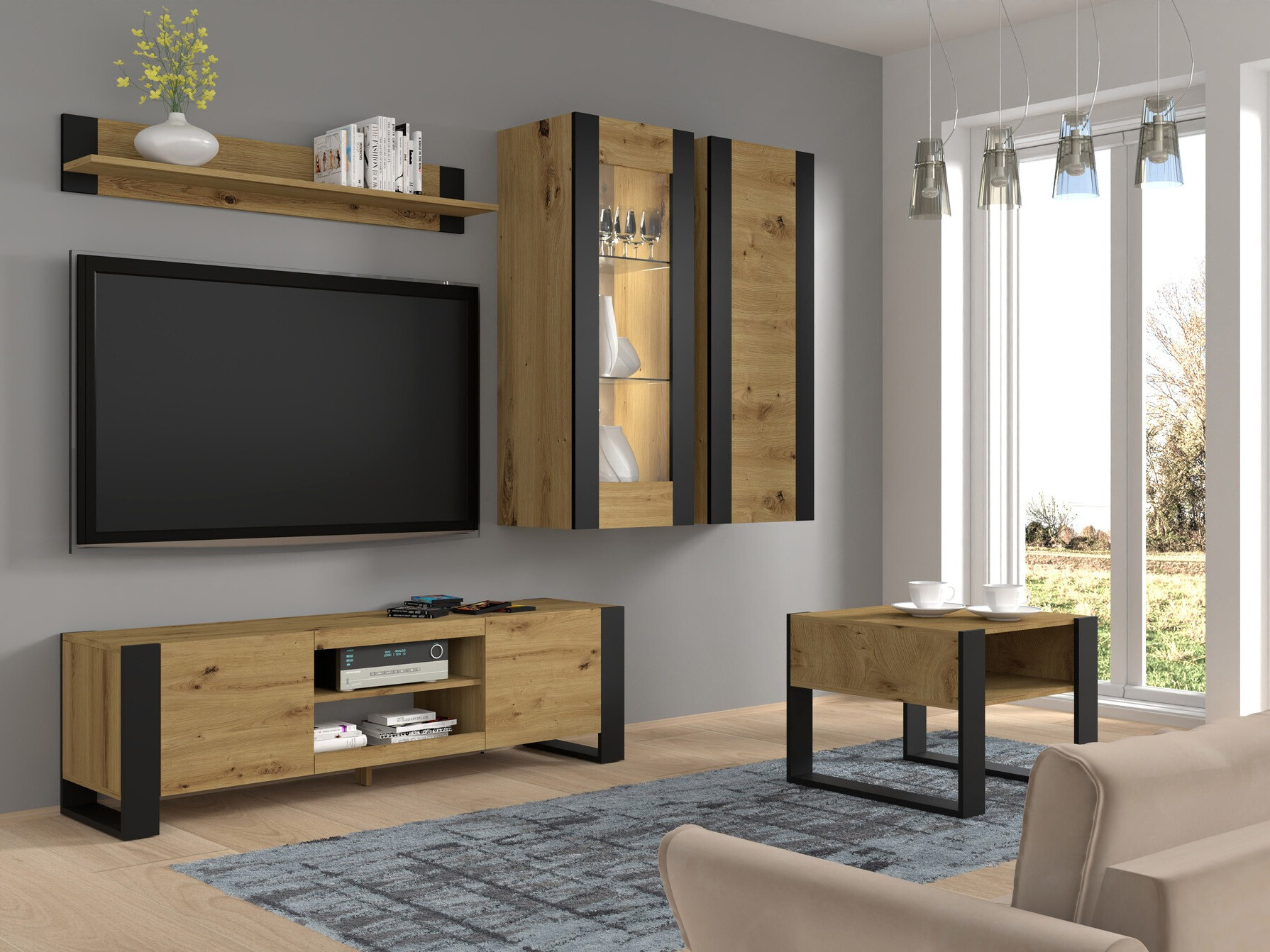 Salontafel Tivtora 103 (Artisan eiken)