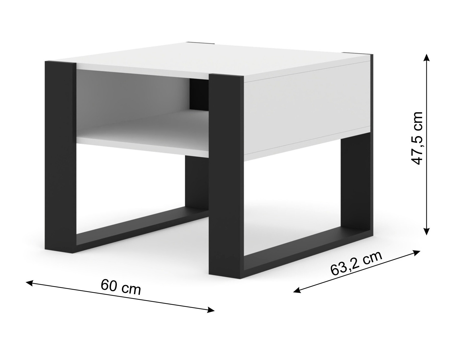 Salontafel Tivtora 103 (Mat wit)
