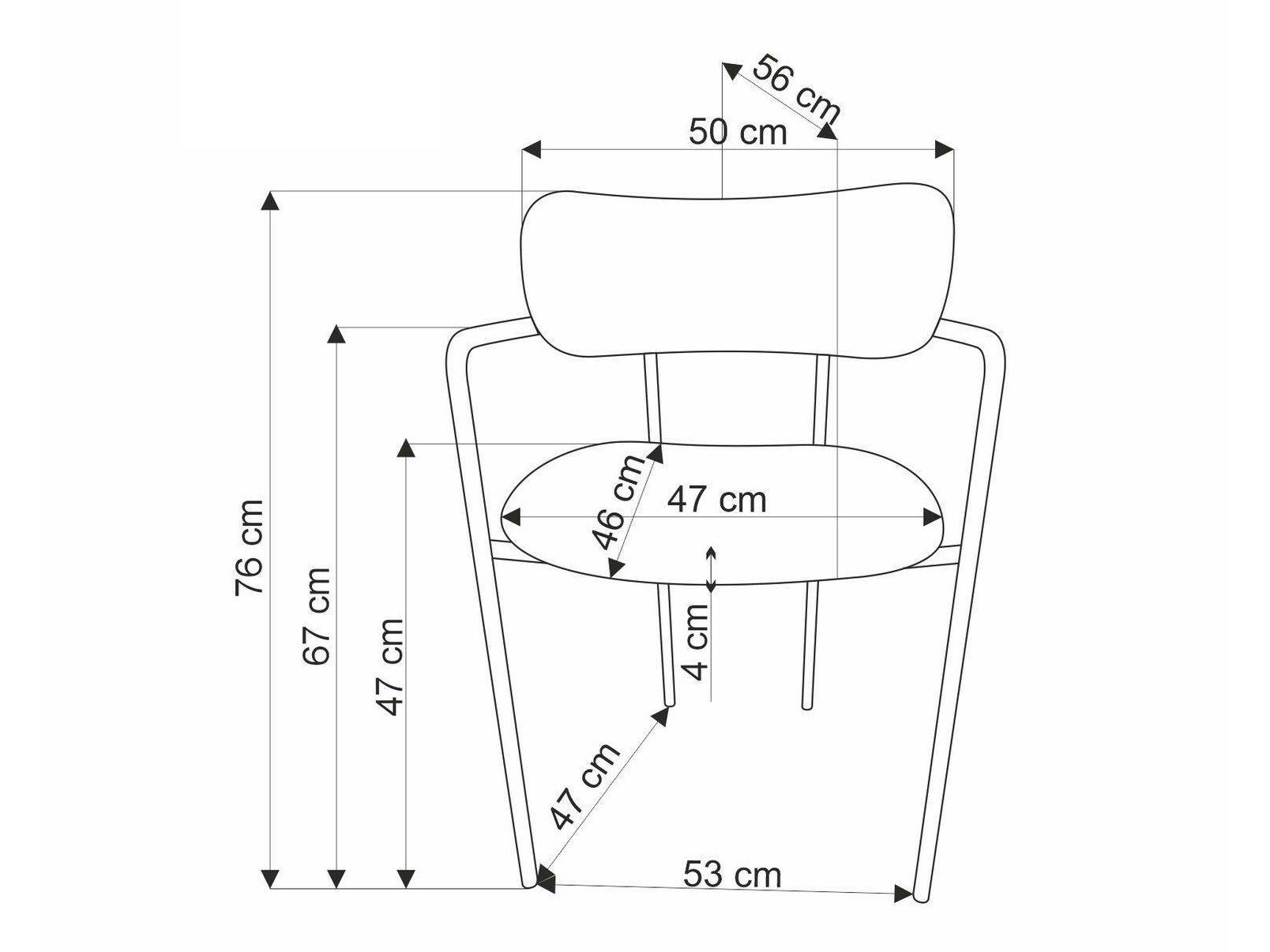 Stoel Houston 1629 (Crème + Gouden)