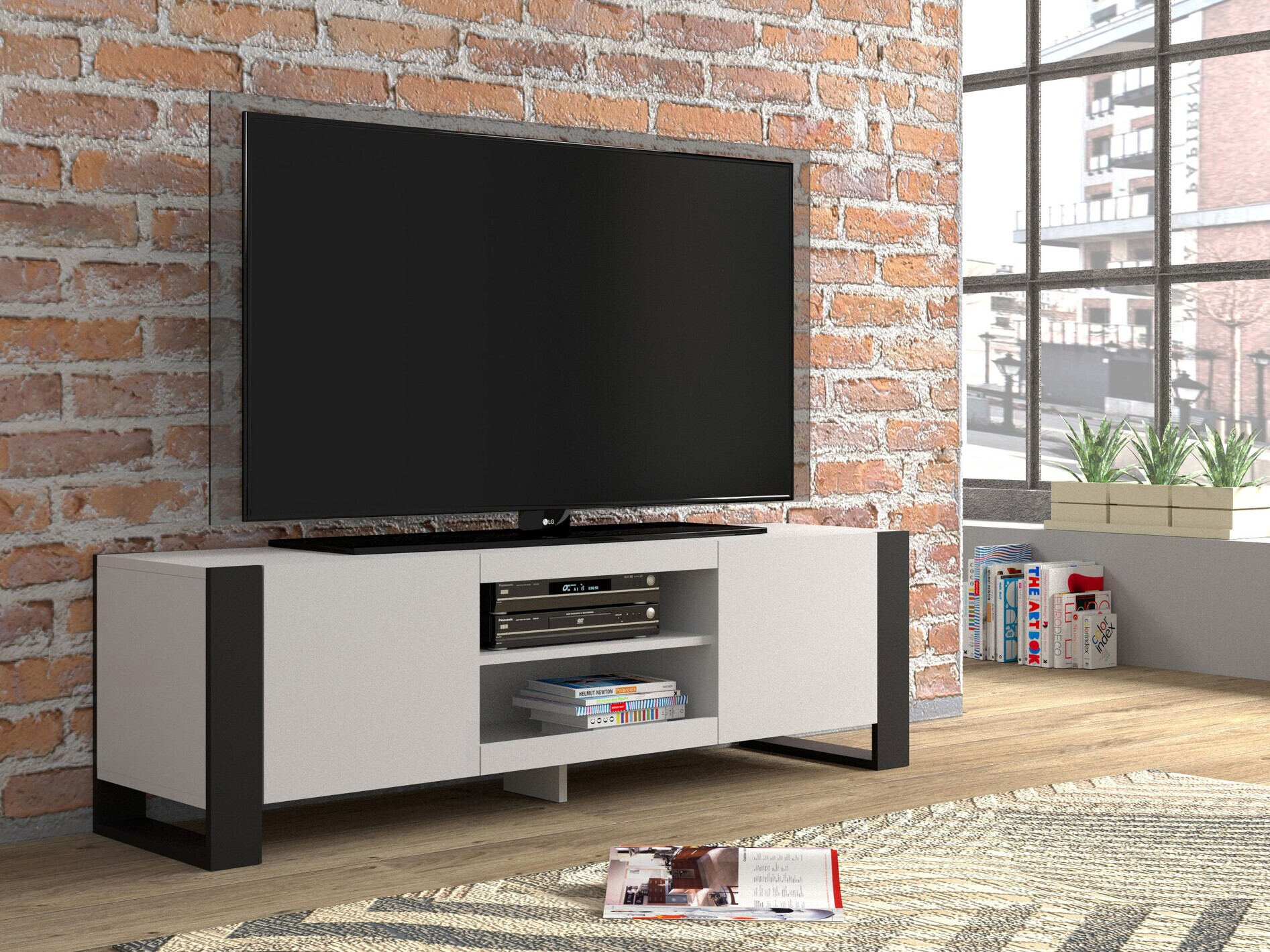 TV-meubel Tivtora 100 (Mat wit)