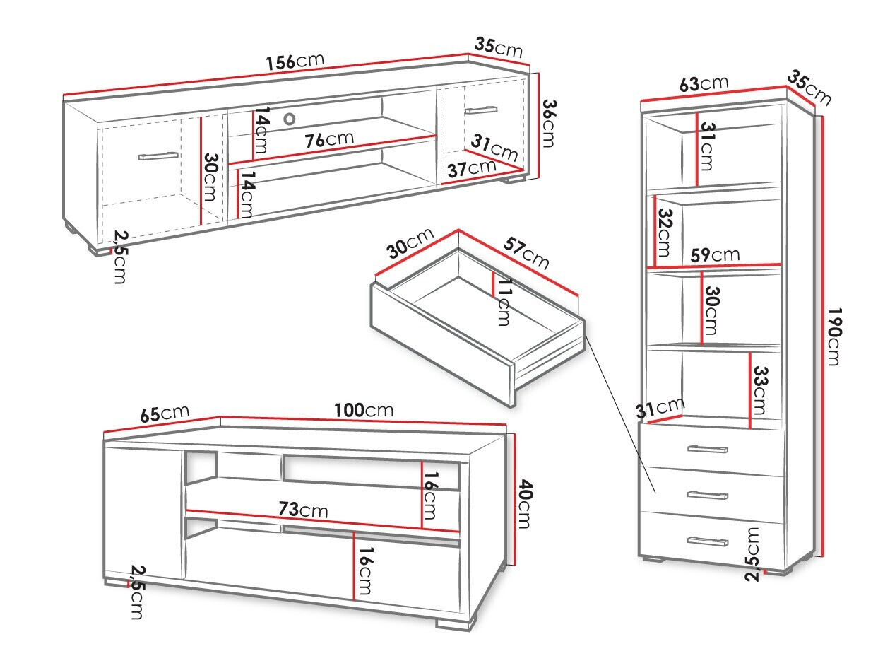 Woonkamerset Comfivo Casus II