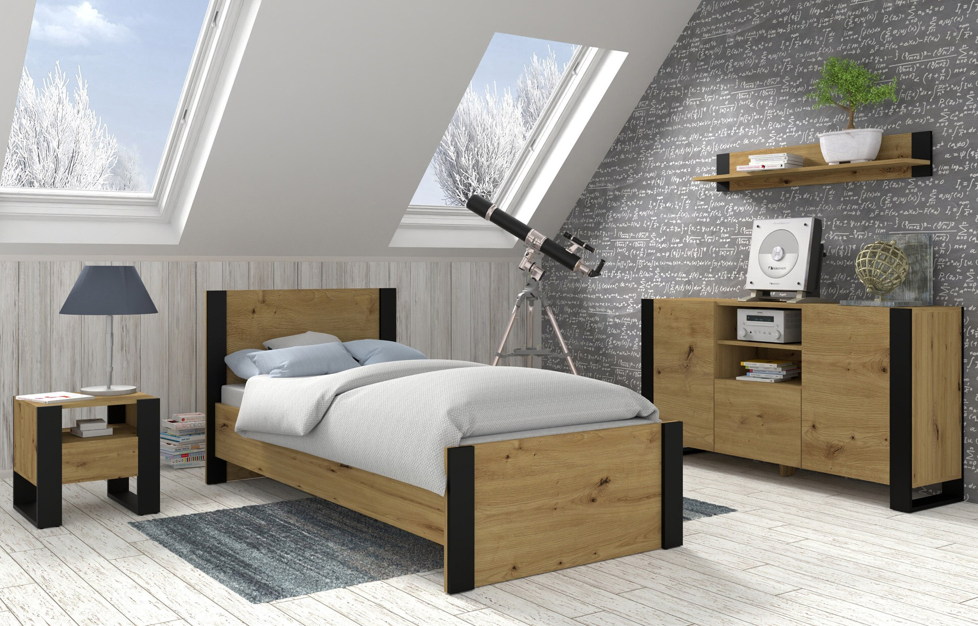 Nachtkastje Tivtora 105 (Artisan eiken)