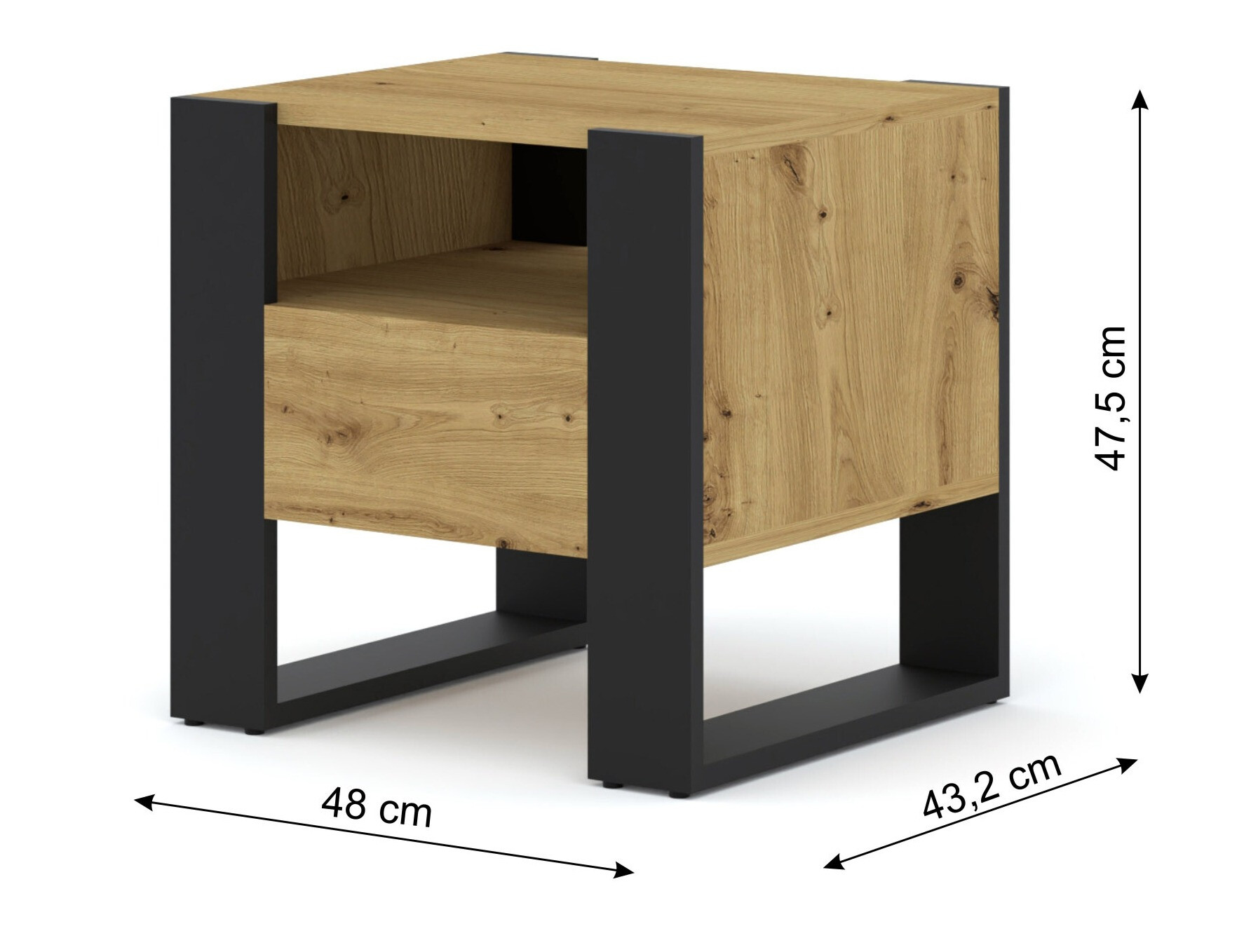 Nachtkastje Tivtora 105 (Artisan eiken)