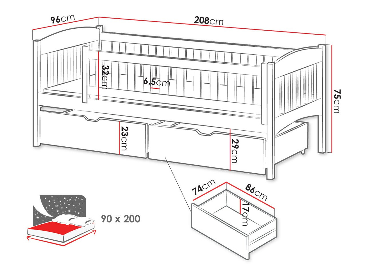 Bed Vista 112 (Grenen)