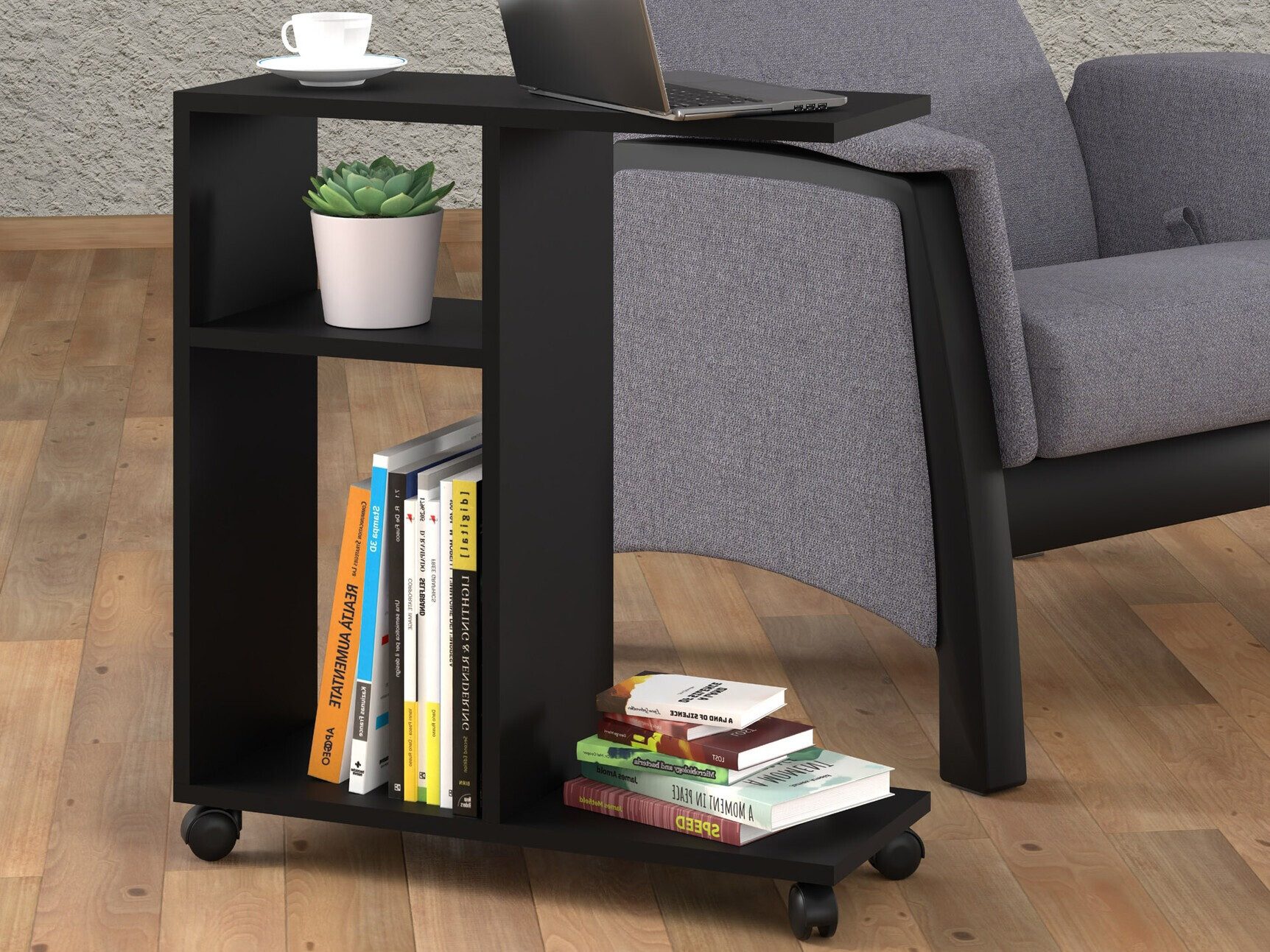 Bijzettafel Buffalo 141 (Matzwart)