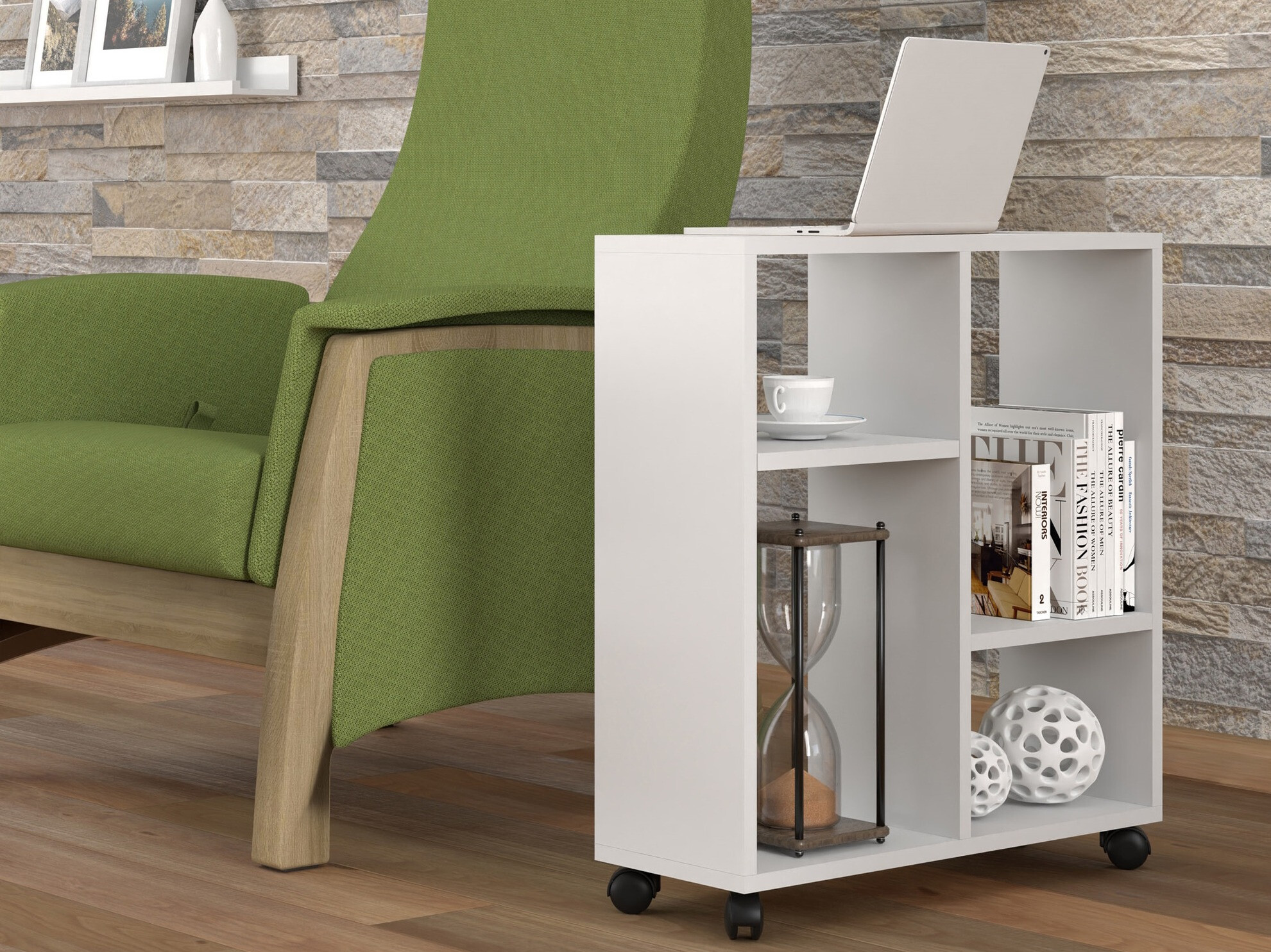 Bijzettafel Buffalo 142 (Mat wit)