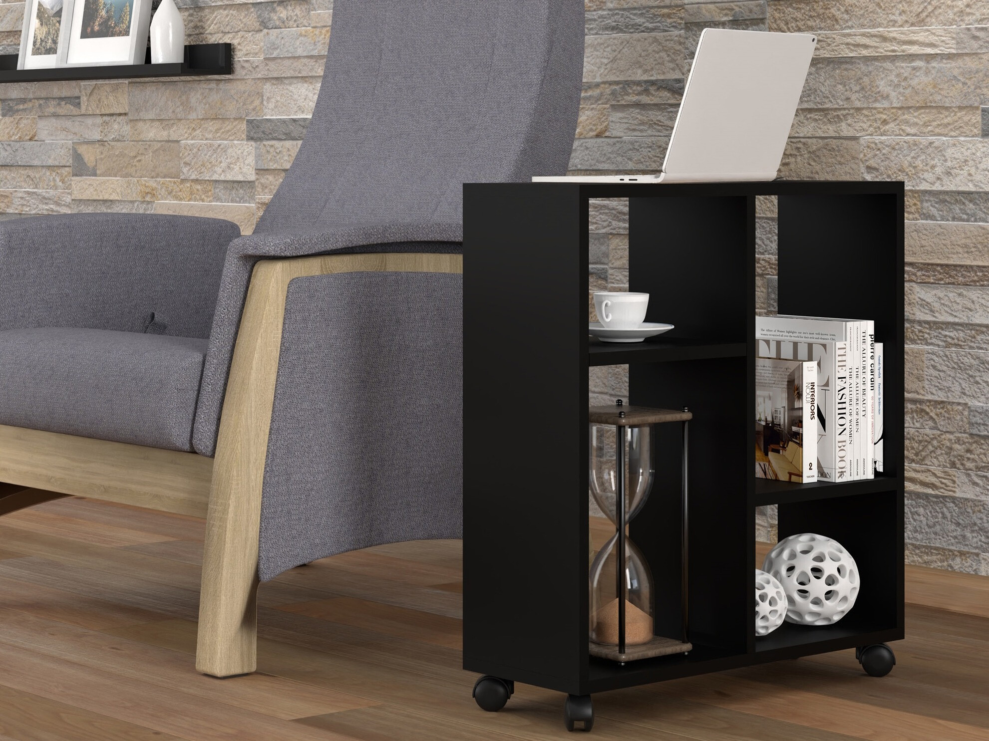 Bijzettafel Buffalo 142 (Matzwart)