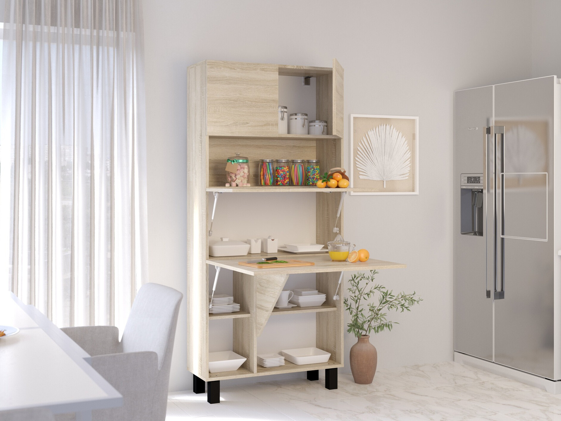 Boekenkast Buffalo 145 (Sonoma eik)